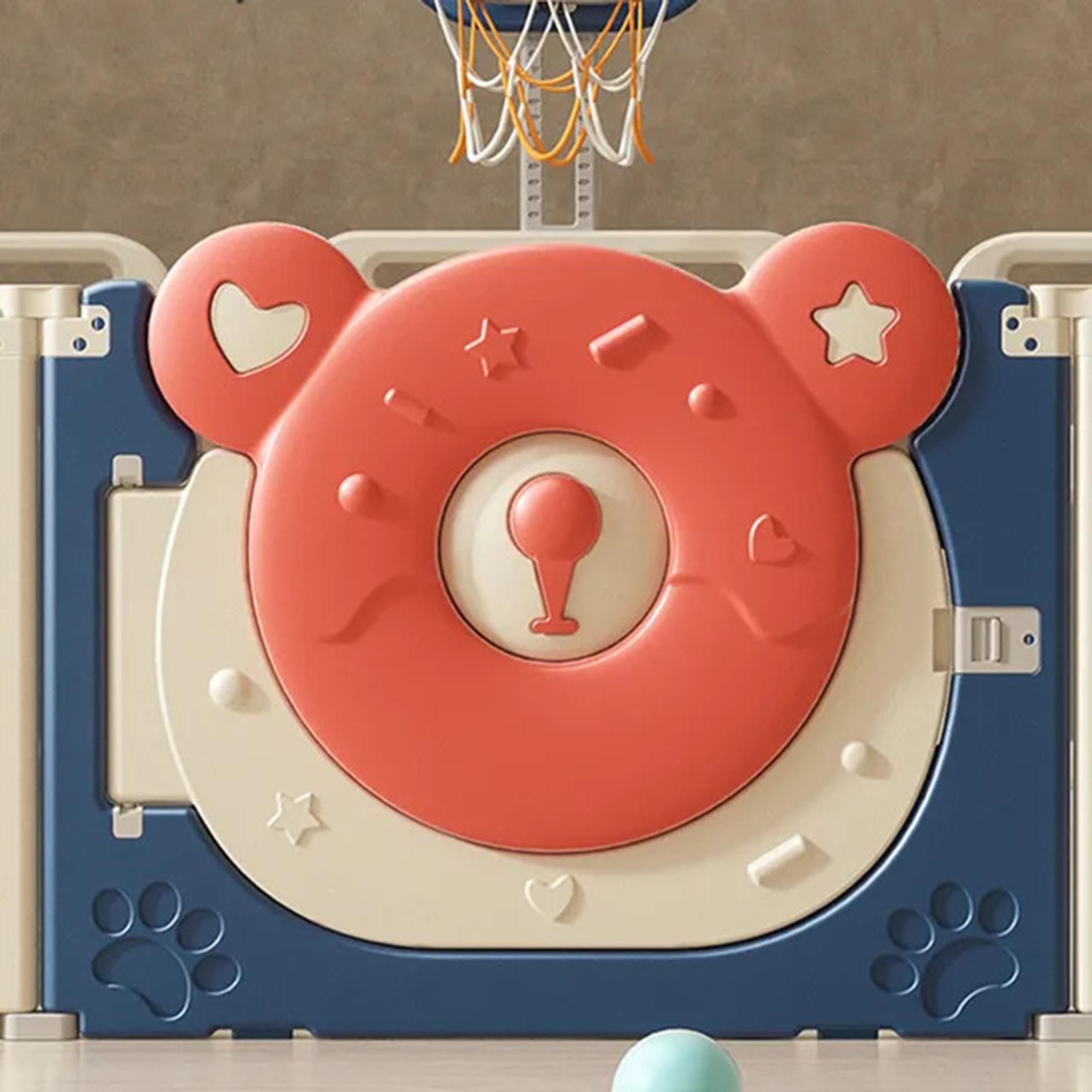 Little Angel Baby Fence Foldable Playpen and Basketball Hoop-baby-infantactivity-playpensandplaymats-image-3