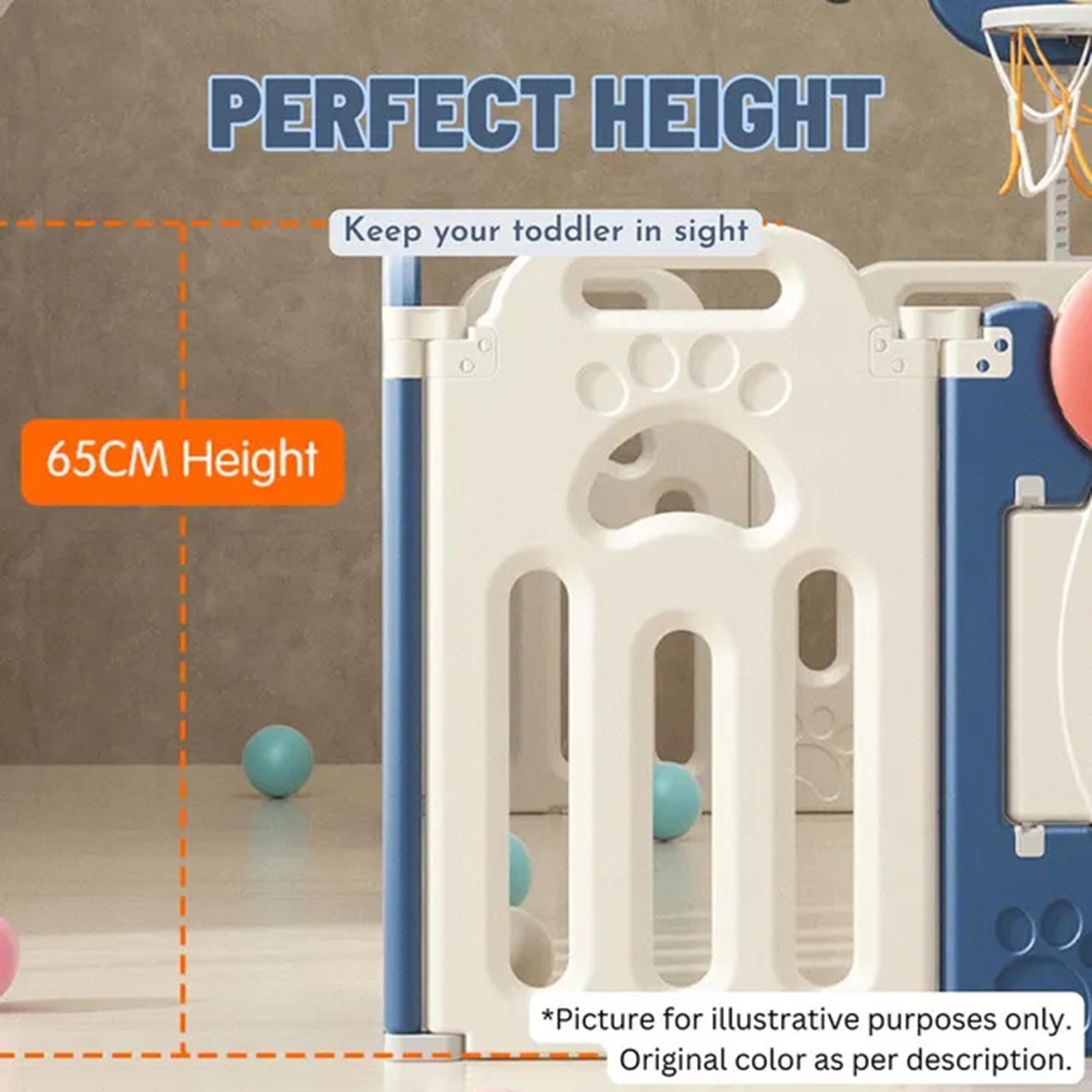 Little Angel Baby Fence Foldable Playpen and Basketball Hoop-baby-infantactivity-playpensandplaymats-image-5
