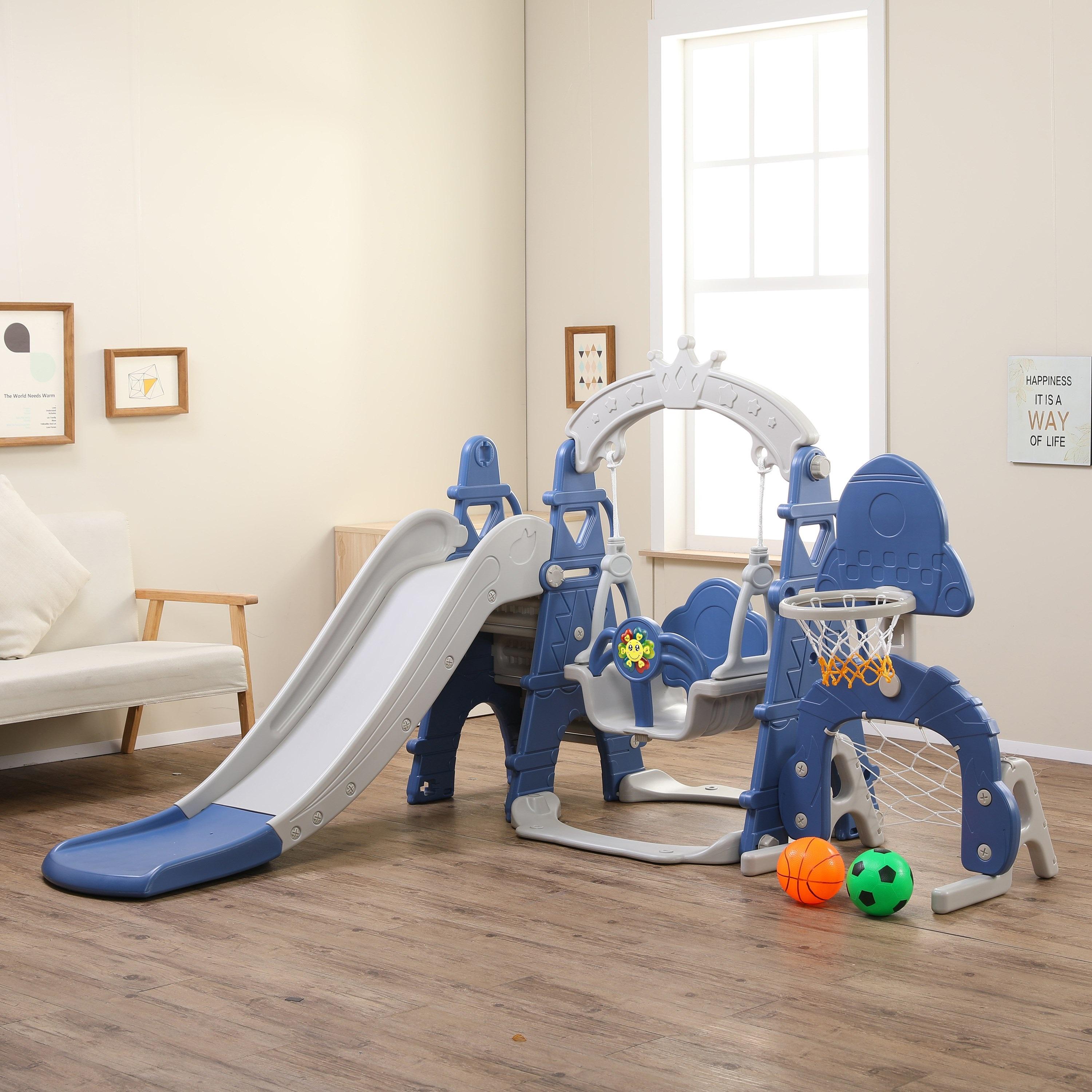 Little Angel Kids Slide and Swing-baby-infantactivity-swings-image-2