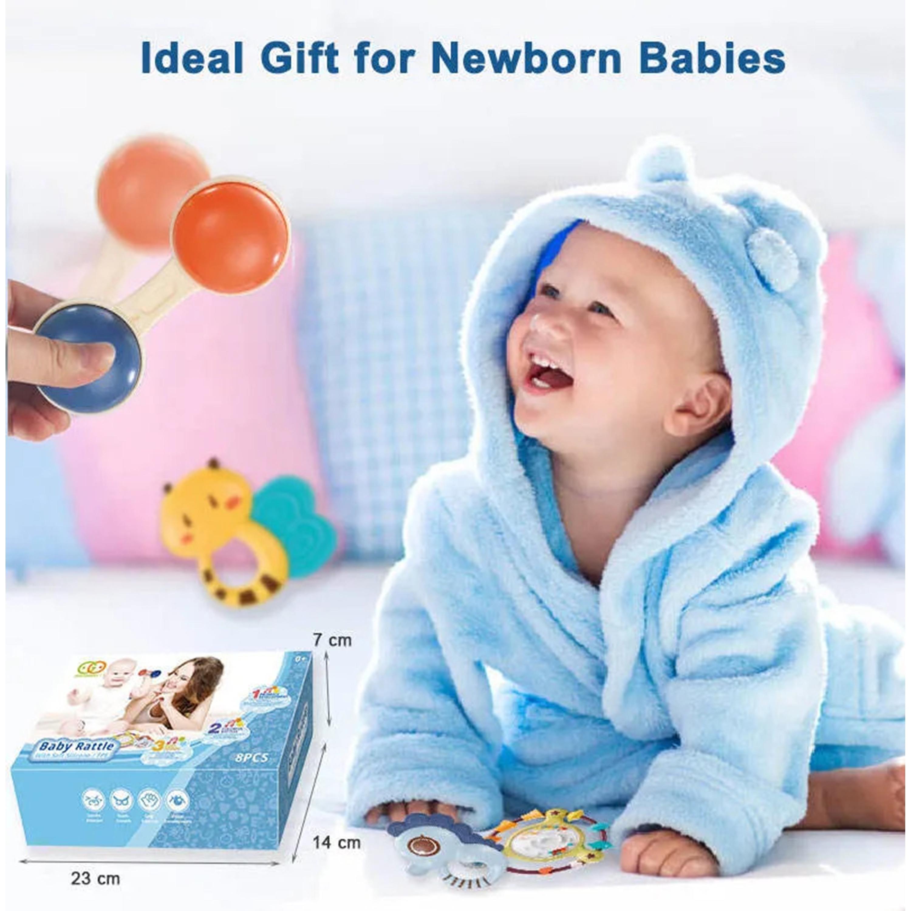 Goodway 8-Piece Baby Rattles and Teether-toys-babyandtoddlertoys-rattlesandteethers-image-3
