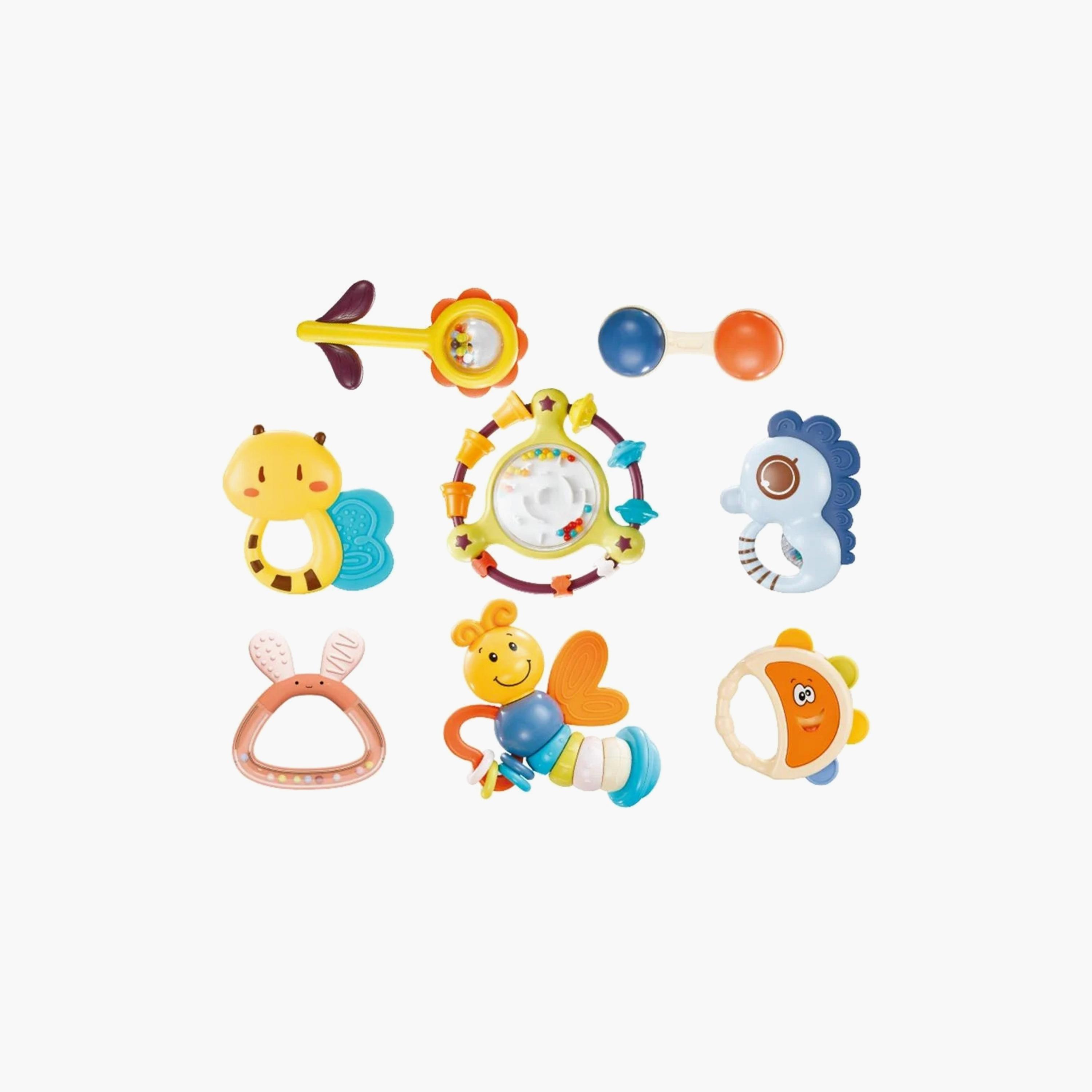 Goodway 8-Piece Baby Rattles and Teether-toys-babyandtoddlertoys-rattlesandteethers-image-5