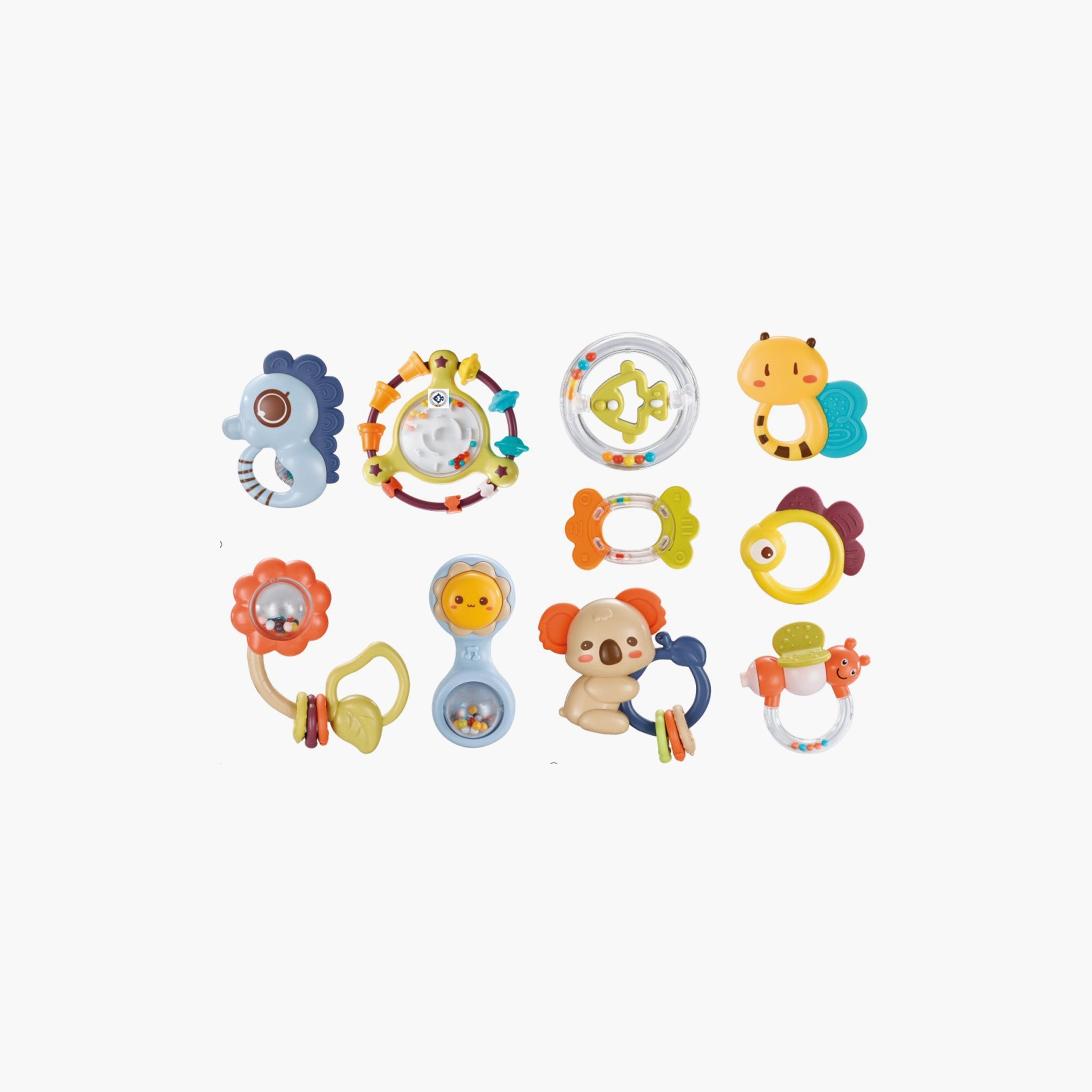 Goodway 10-Piece Baby Rattles and Teether-toys-babyandtoddlertoys-rattlesandteethers-image-2