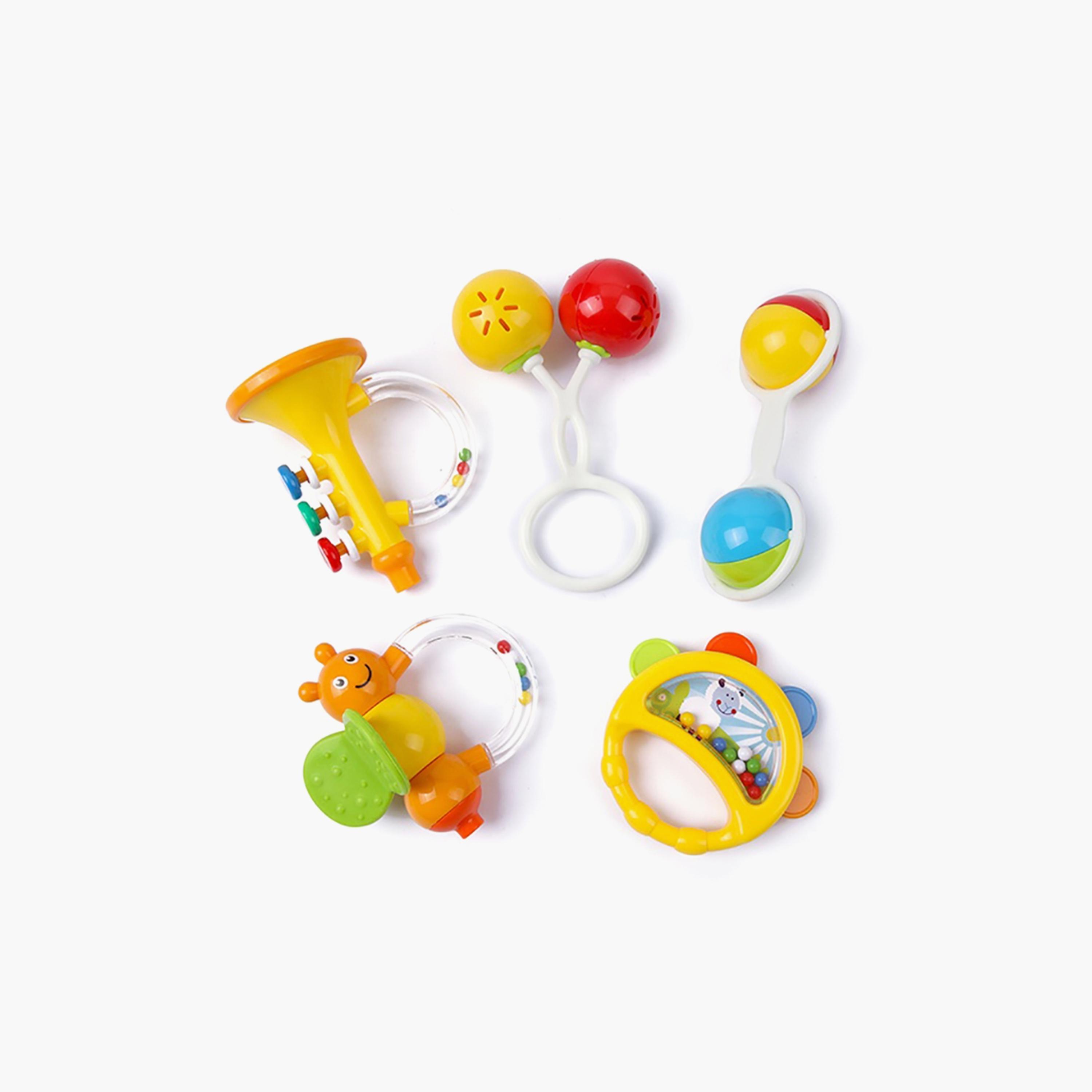 Goodway 5-Piece Rattle Teething Toy-toys-babyandtoddlertoys-rattlesandteethers-image-2