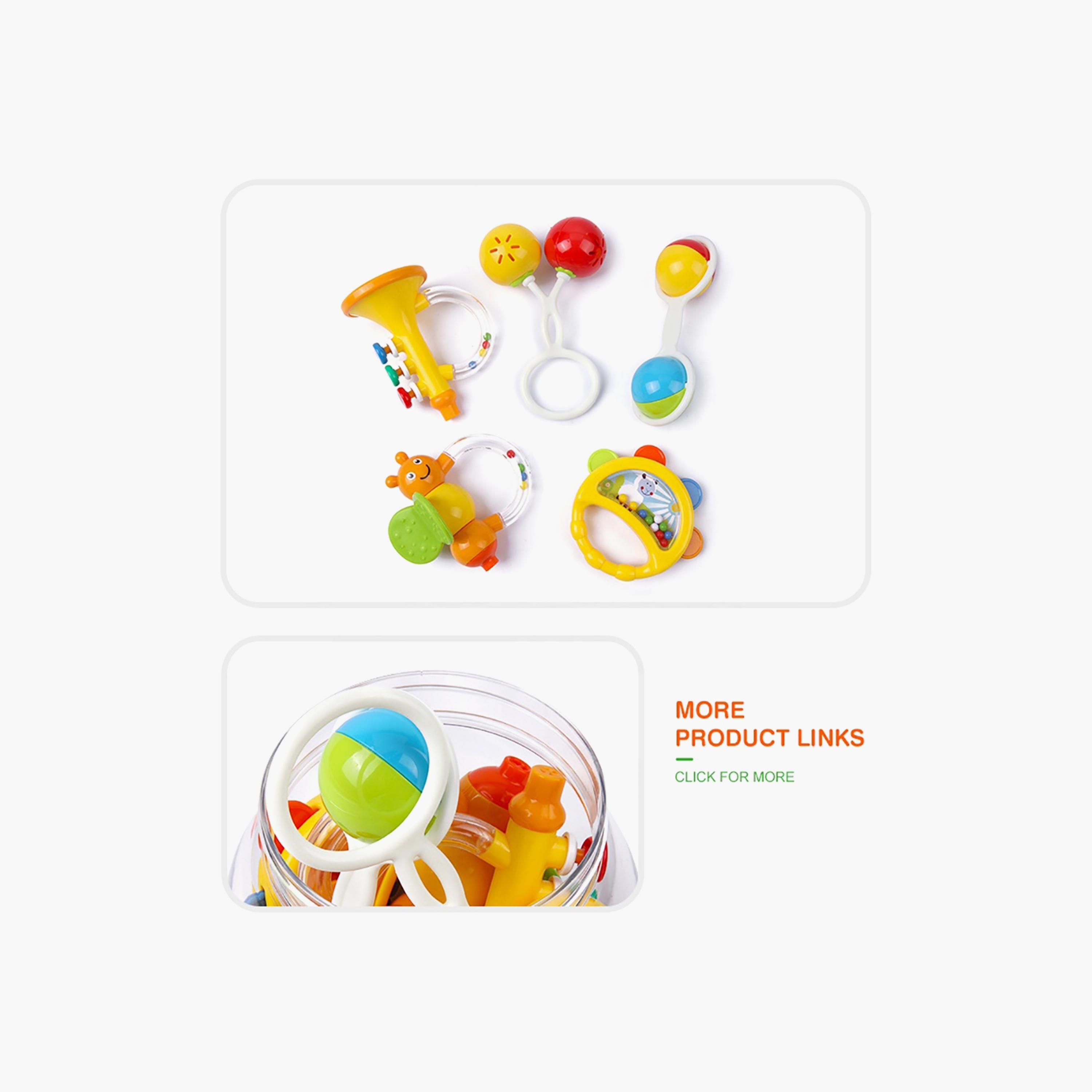 Goodway 5-Piece Rattle Teething Toy-toys-babyandtoddlertoys-rattlesandteethers-image-3