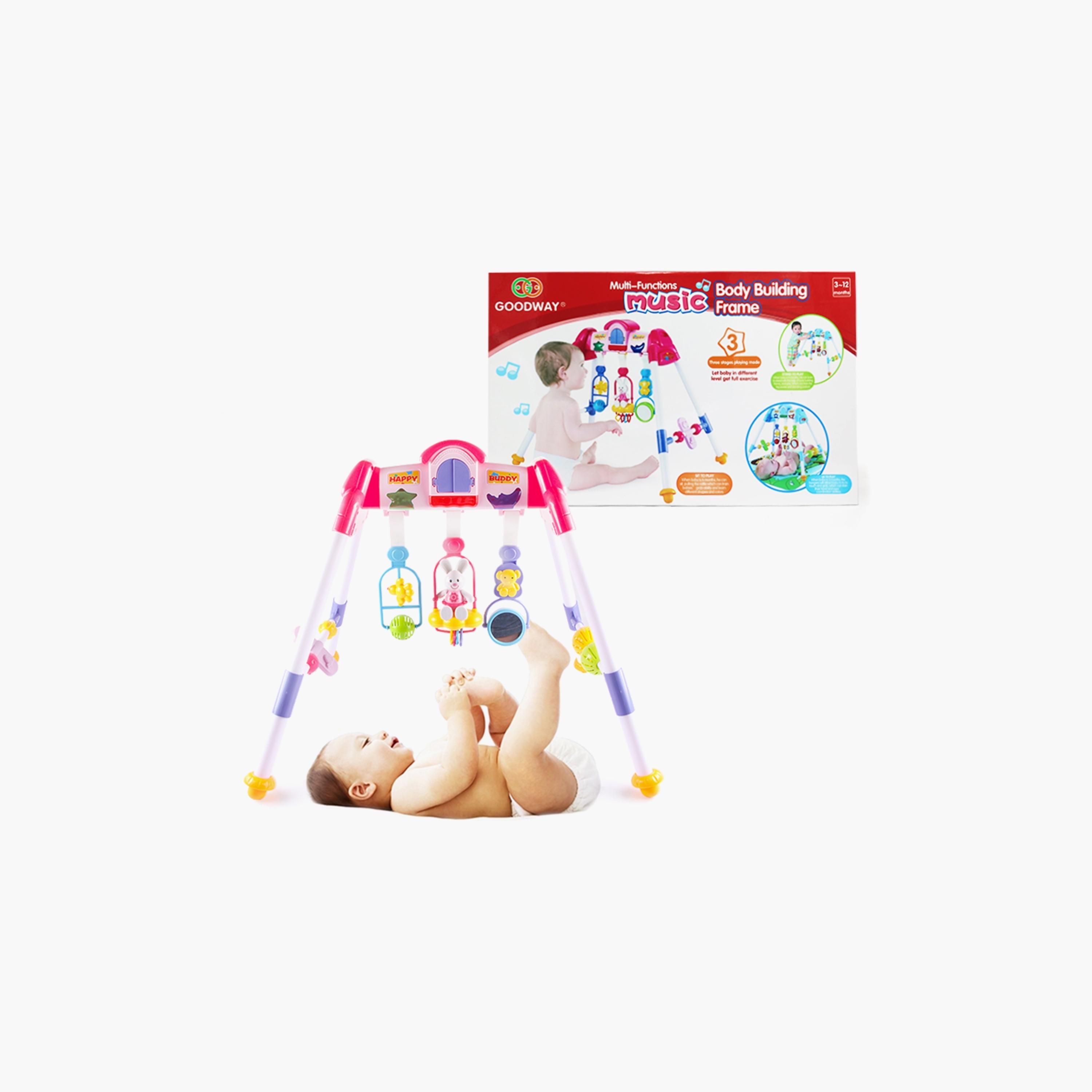 Goodway Musical Baby Play Gym, Pink-baby-infantactivity-playgyms-image-3