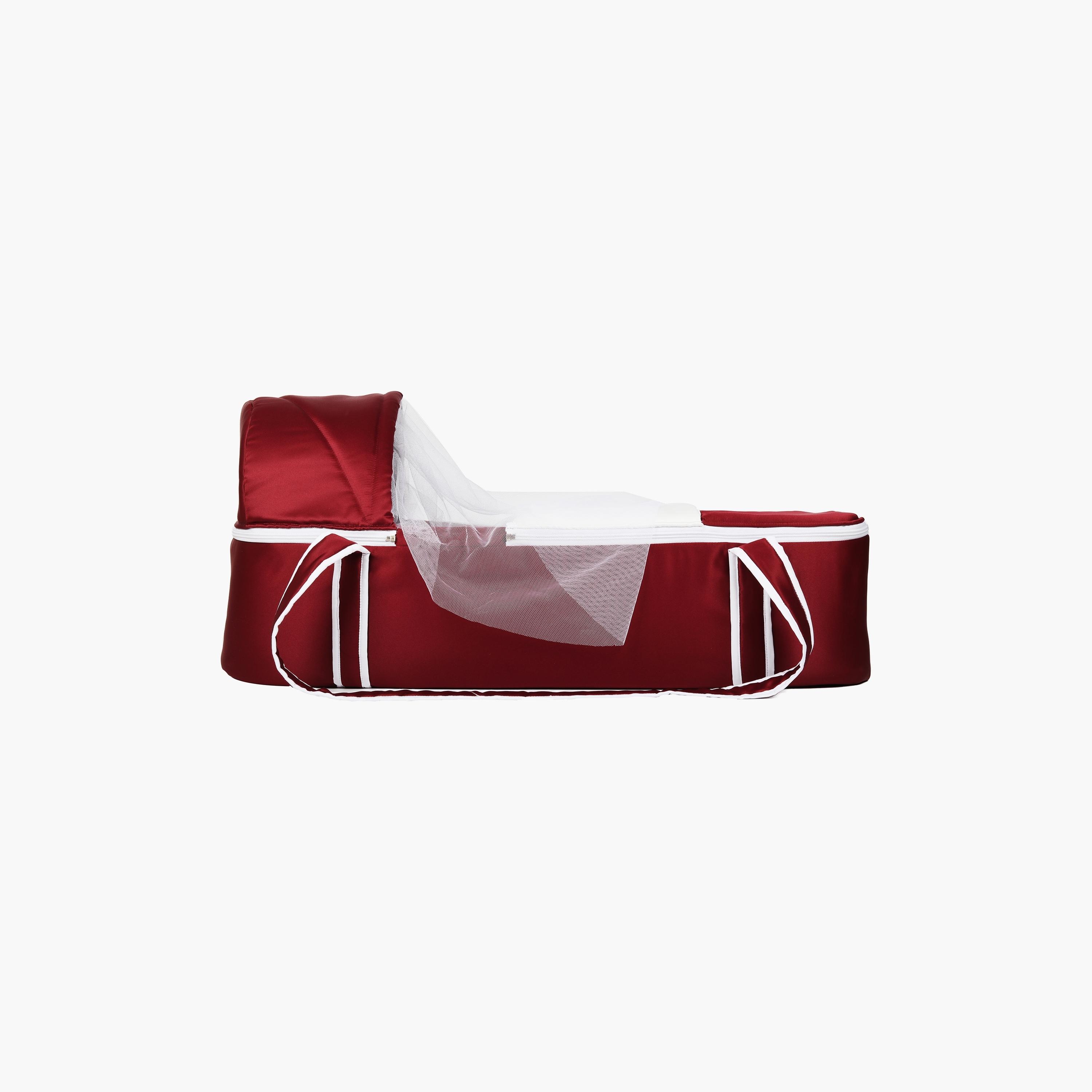Little Angel Baby Foldable Carry Cot and Sleeping Bag, Red & Cream-baby-nursery-blanketsandswaddles-swaddlesandsleepingbags-image-2