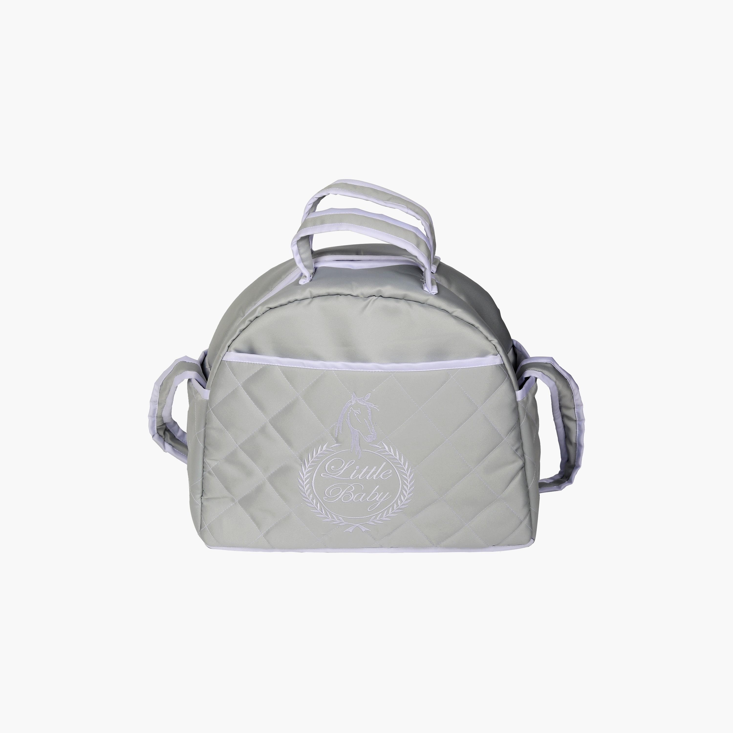 حقيبة نوم للأطفال مع حقيبة من ليتل أنجل، رمادي-baby-nursery-blanketsandswaddles-swaddlesandsleepingbags-image-4