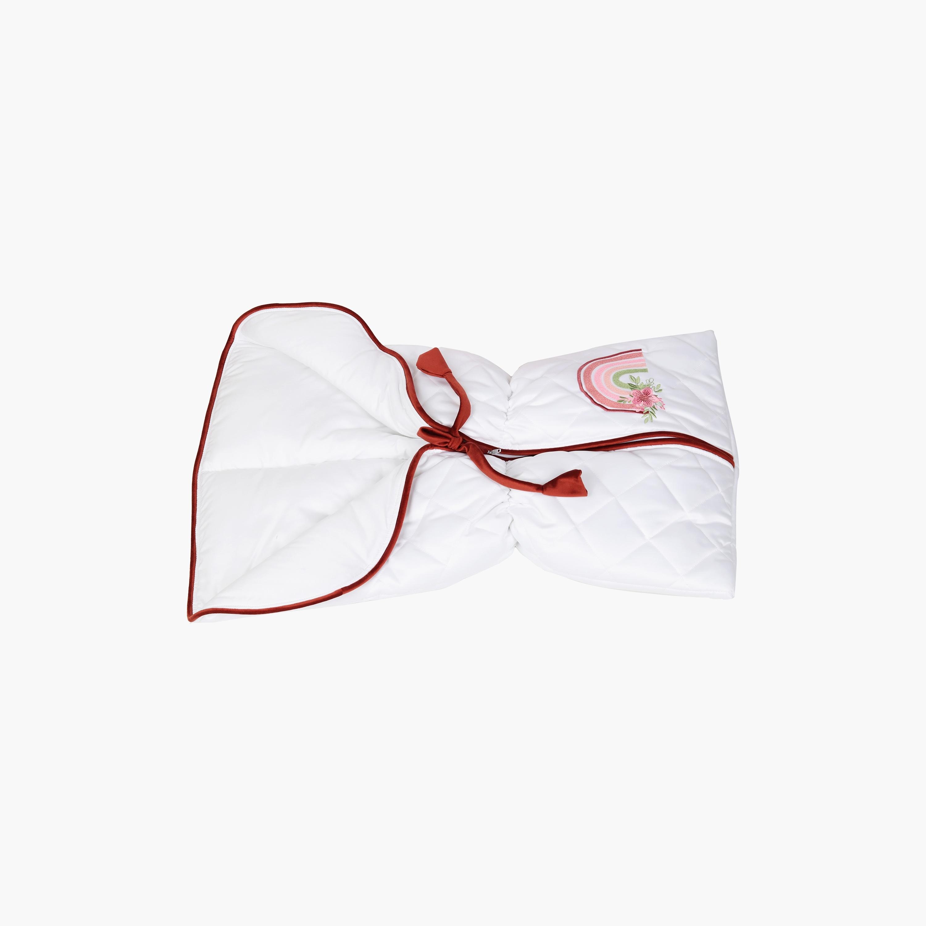 Little Angel Baby Sleeping Bag with Bag, White & Red-baby-nursery-blanketsandswaddles-swaddlesandsleepingbags-image-3
