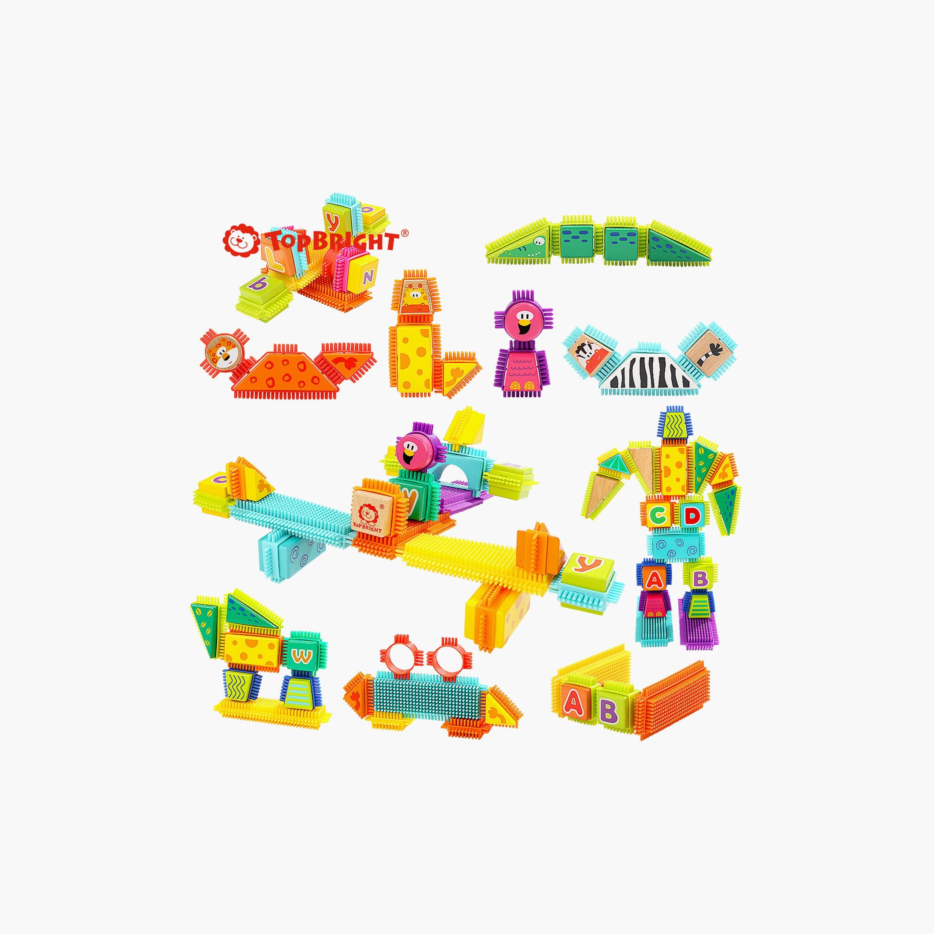 Top Bright Wild Animal Bristle Building Blocks-toys-buildingblocks-blocks-image-5