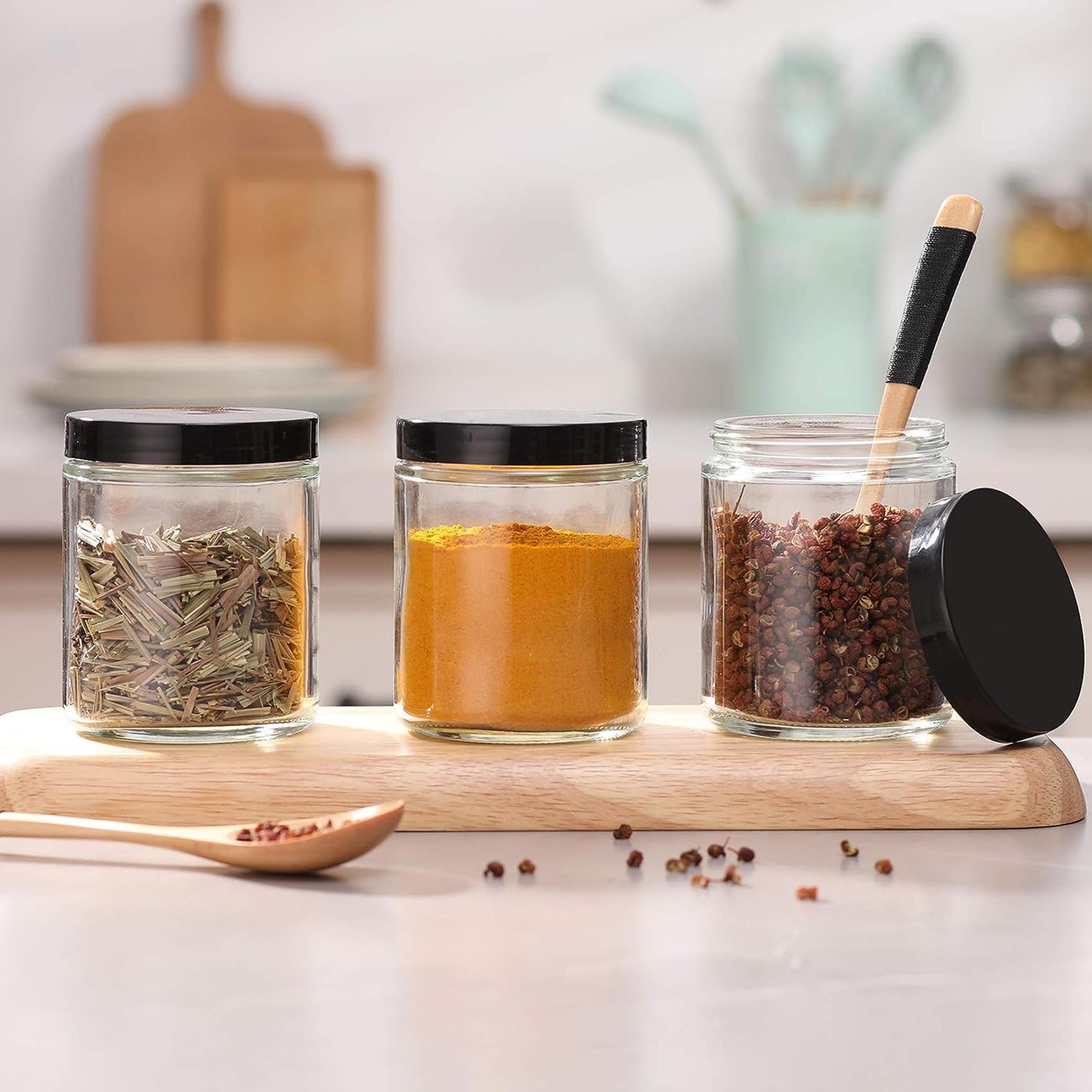 Glass 12-Piece Storage Jar Set - 236 ml