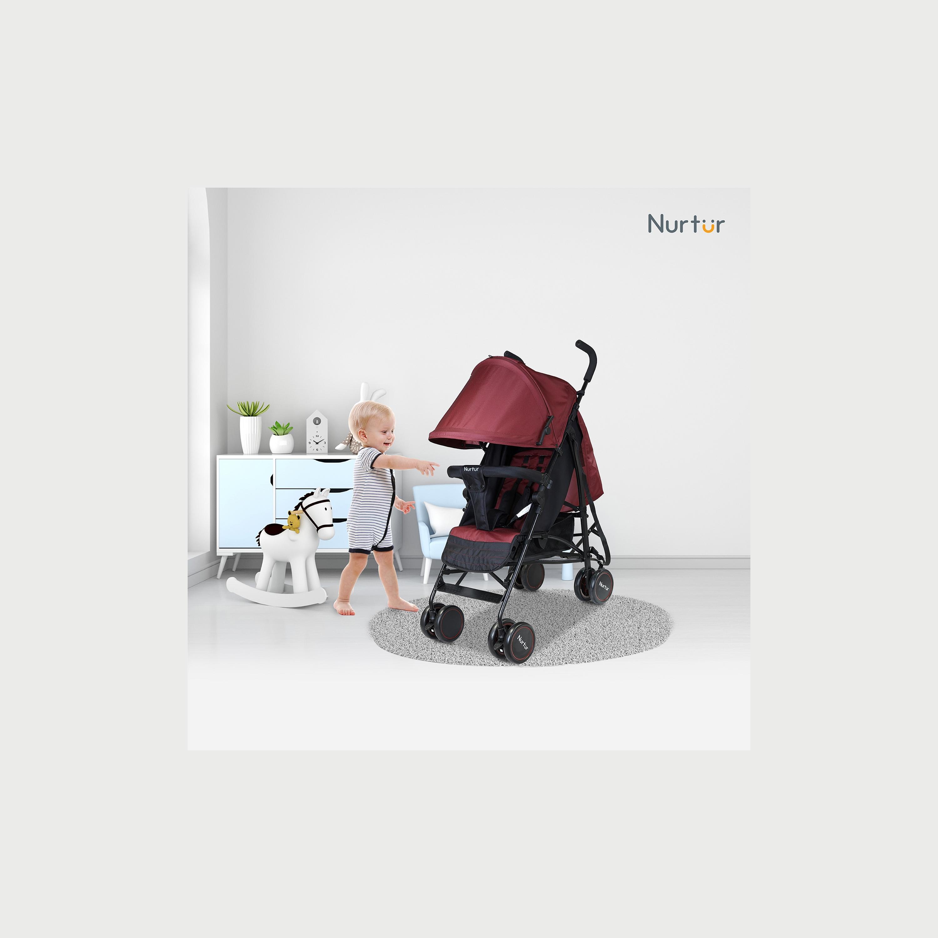 Nurtur Archer Lightweight Stroller with Storage Basket & Detachable Bumper-baby-gear-strollersandprams-strollers-image-4