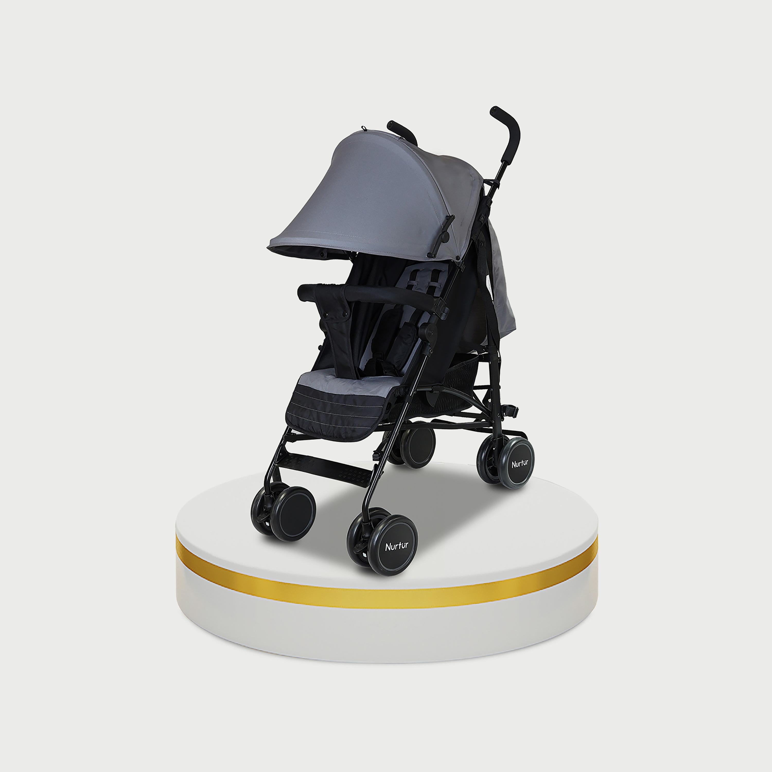 Nurtur Archer Lightweight Stroller with Storage Basket & Detachable Bumper-baby-gear-strollersandprams-strollers-image-1