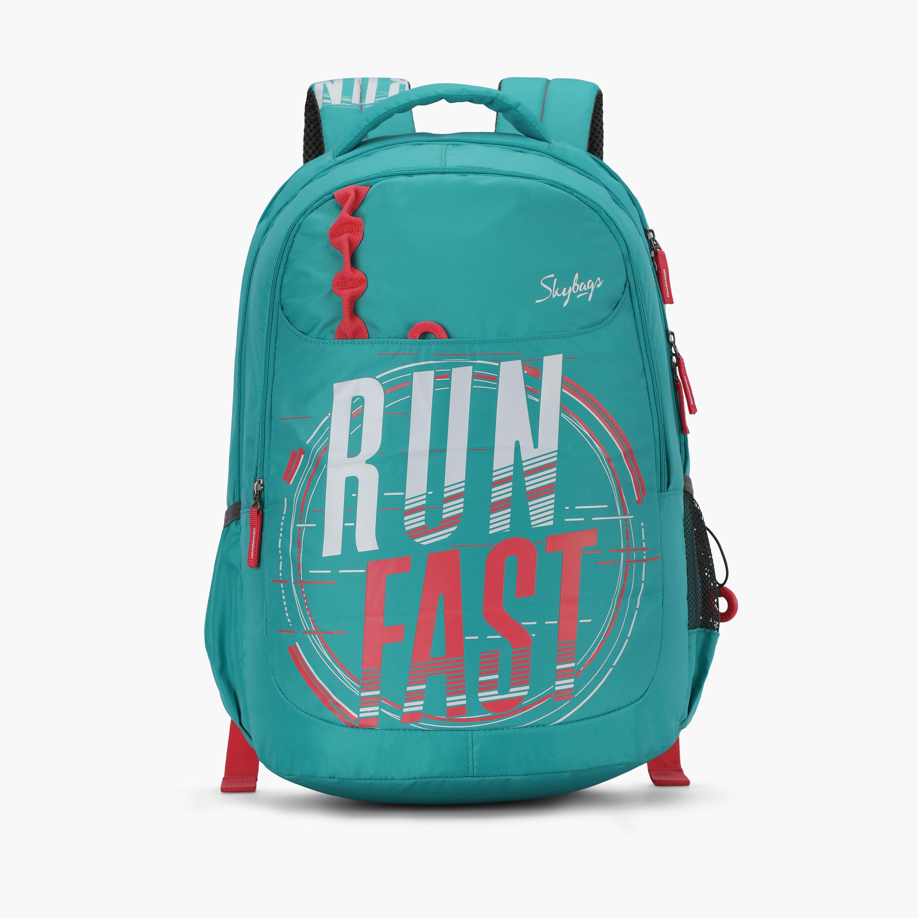 Buy Skybags Neon Unisex Sea Green Polyester 47 CM School Backpack