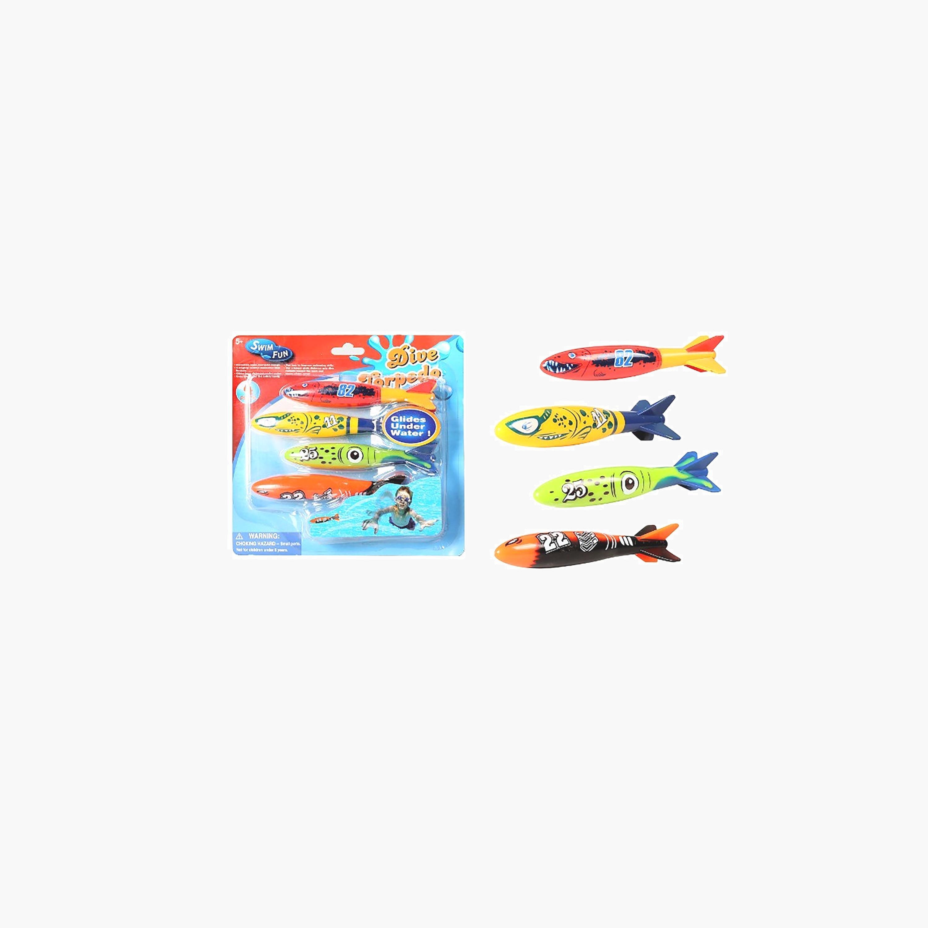 Mondo 4-Piece Diving Torpedo Toys-toys-outdoor-poolandbeach-beachtoys-image-1
