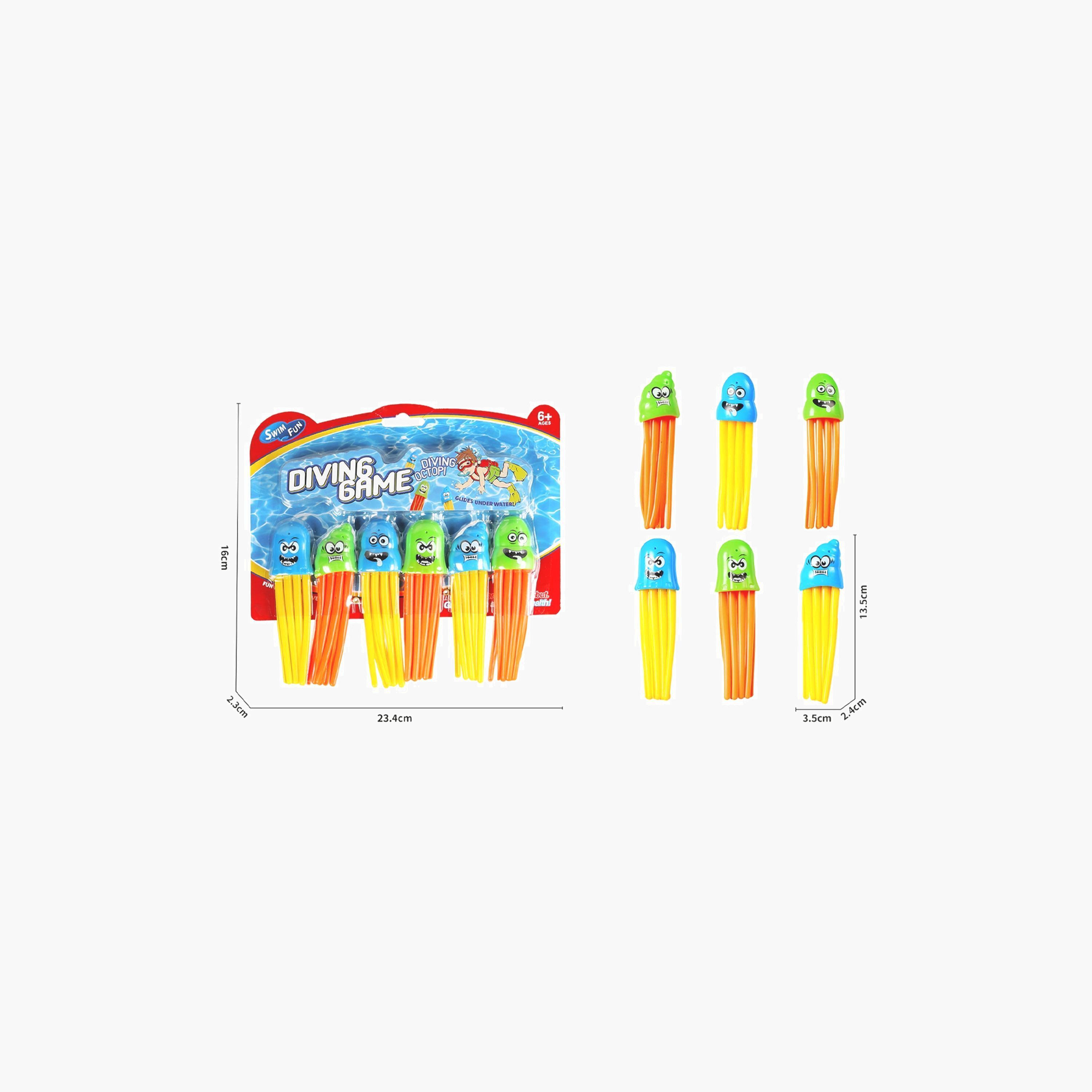 Mondo 6-Piece Diving Speedy Squid Toys-toys-outdoor-poolandbeach-beachtoys-image-3