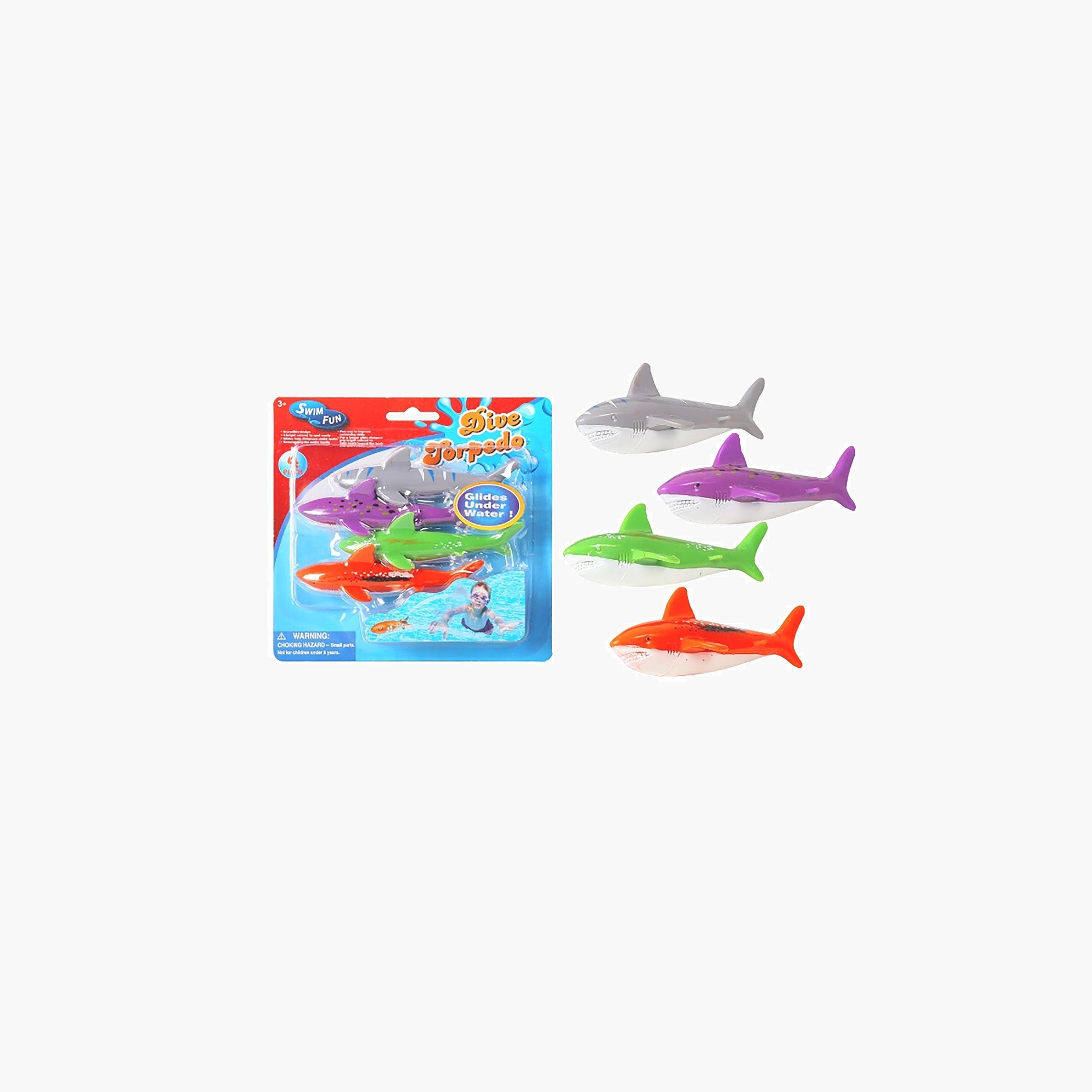 Mondo 4-Piece Diving Shark Toys-toys-outdoor-poolandbeach-beachtoys-image-1