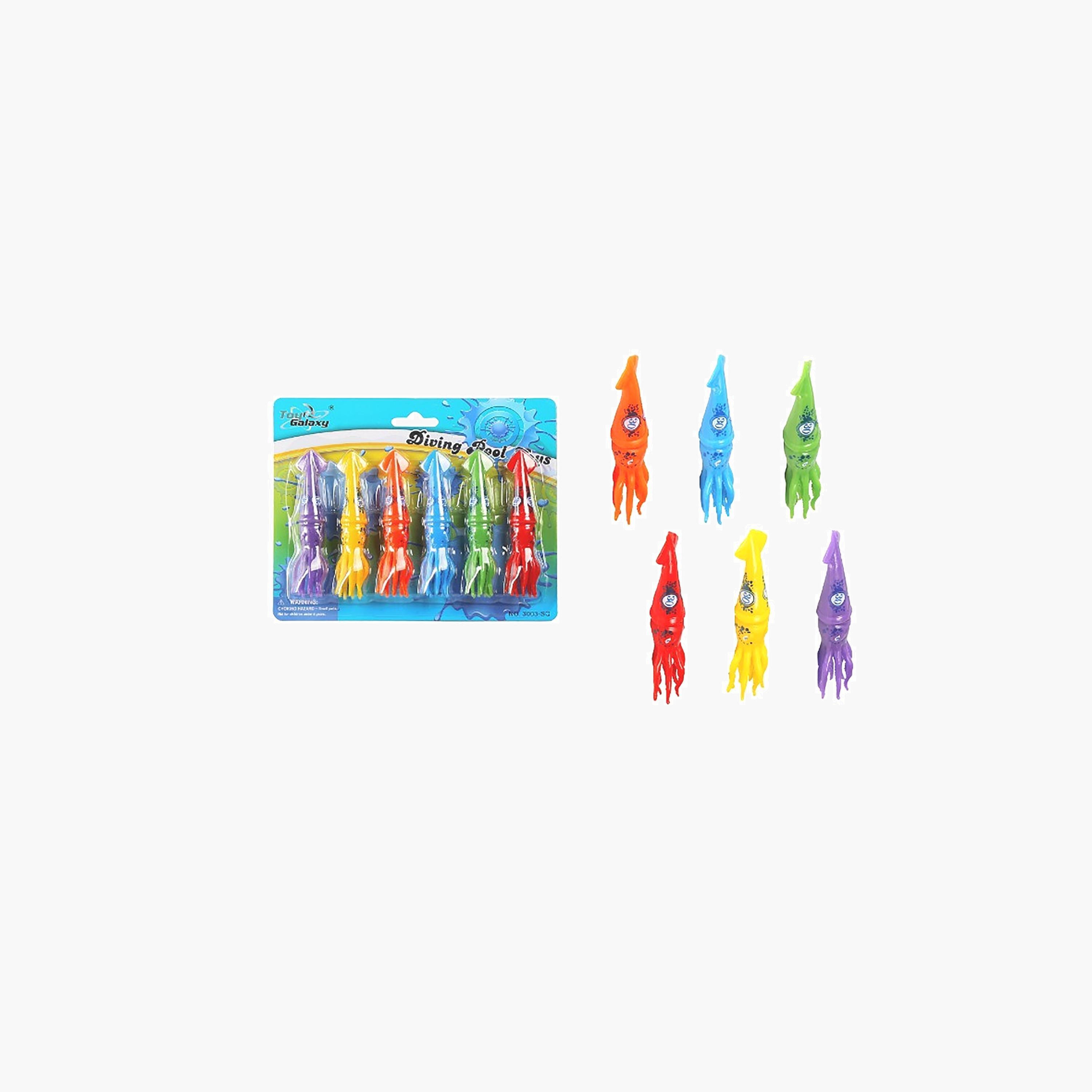 Mondo 6-Piece Diving Squid Toys-toys-outdoor-poolandbeach-beachtoys-image-1