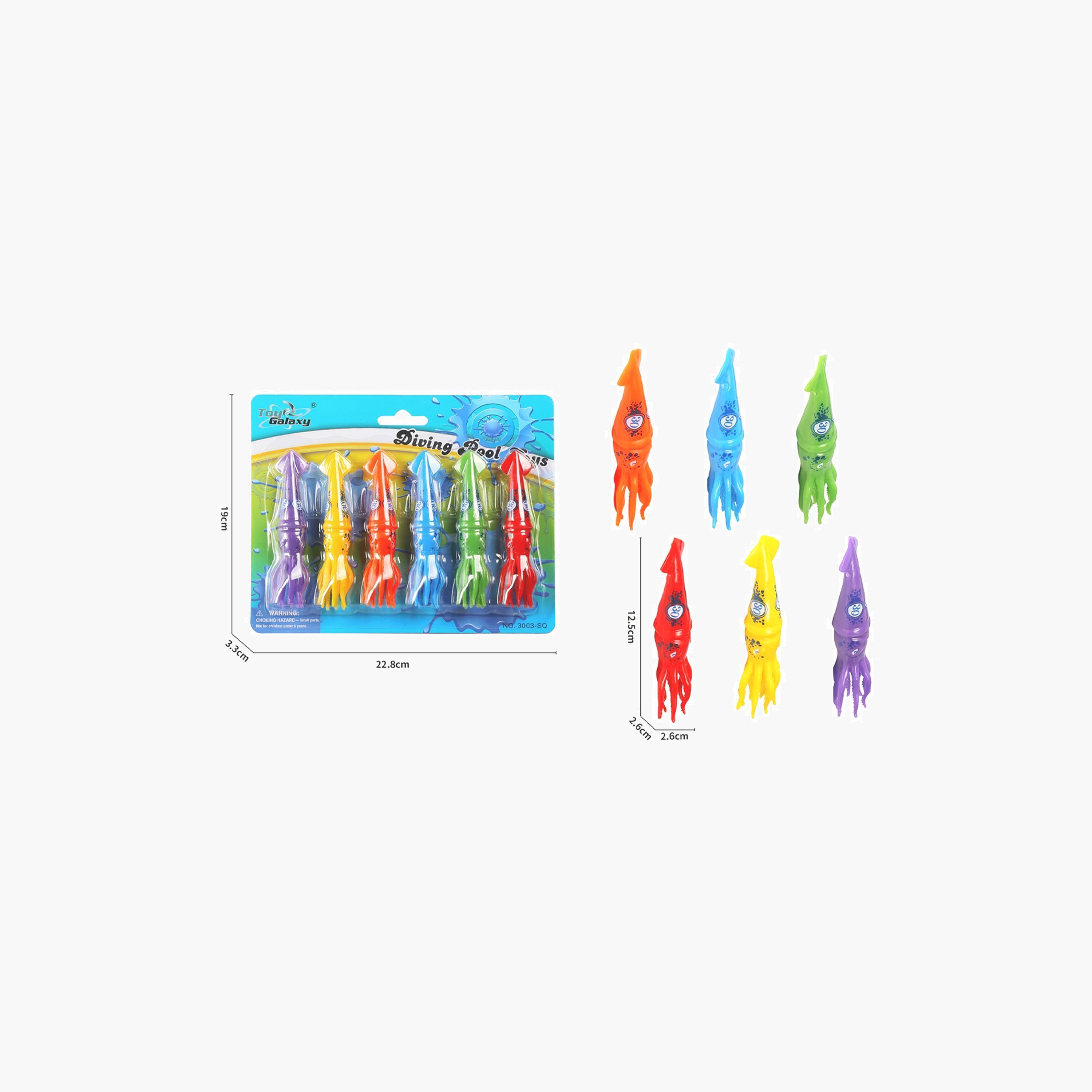 Mondo 6-Piece Diving Squid Toys-toys-outdoor-poolandbeach-beachtoys-image-2