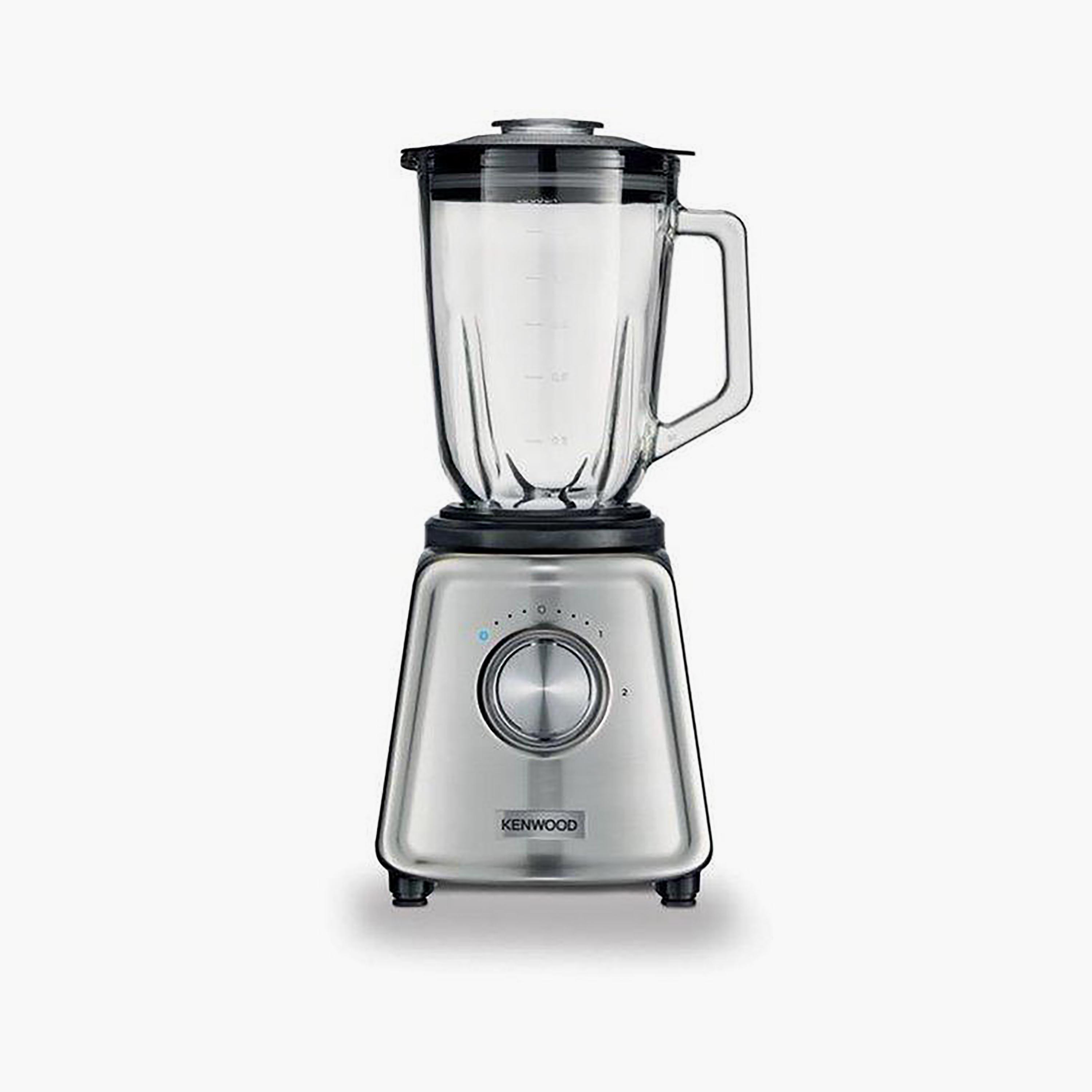 خلاط زجاجي من كينوود ذو 800 واط بلون أسود و ستيل | BLP44.270SS-household-appliances-kitchenappliances-blendersmixersandgrinders-image-2