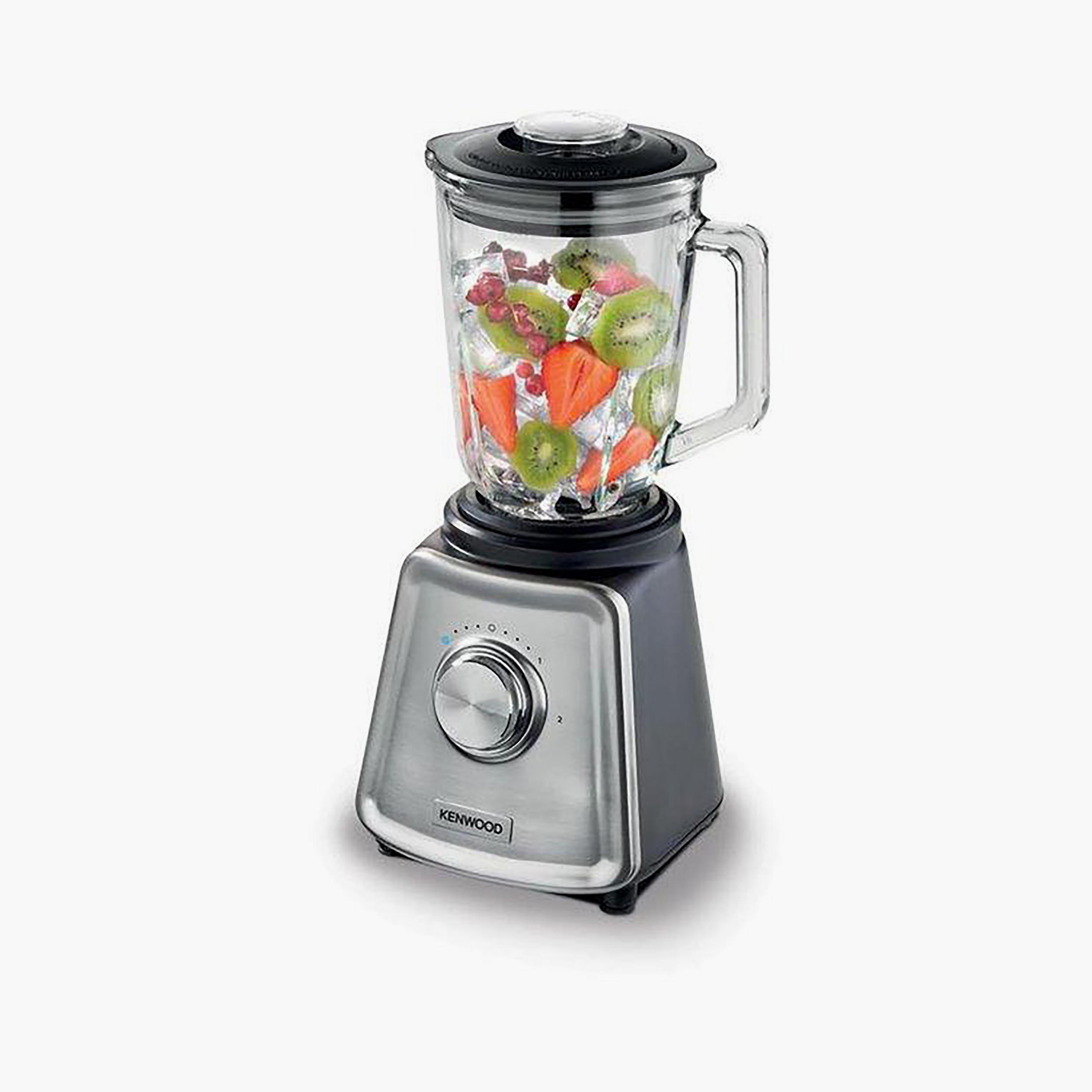 خلاط زجاجي من كينوود ذو 800 واط بلون أسود و ستيل | BLP44.270SS-household-appliances-kitchenappliances-blendersmixersandgrinders-image-4