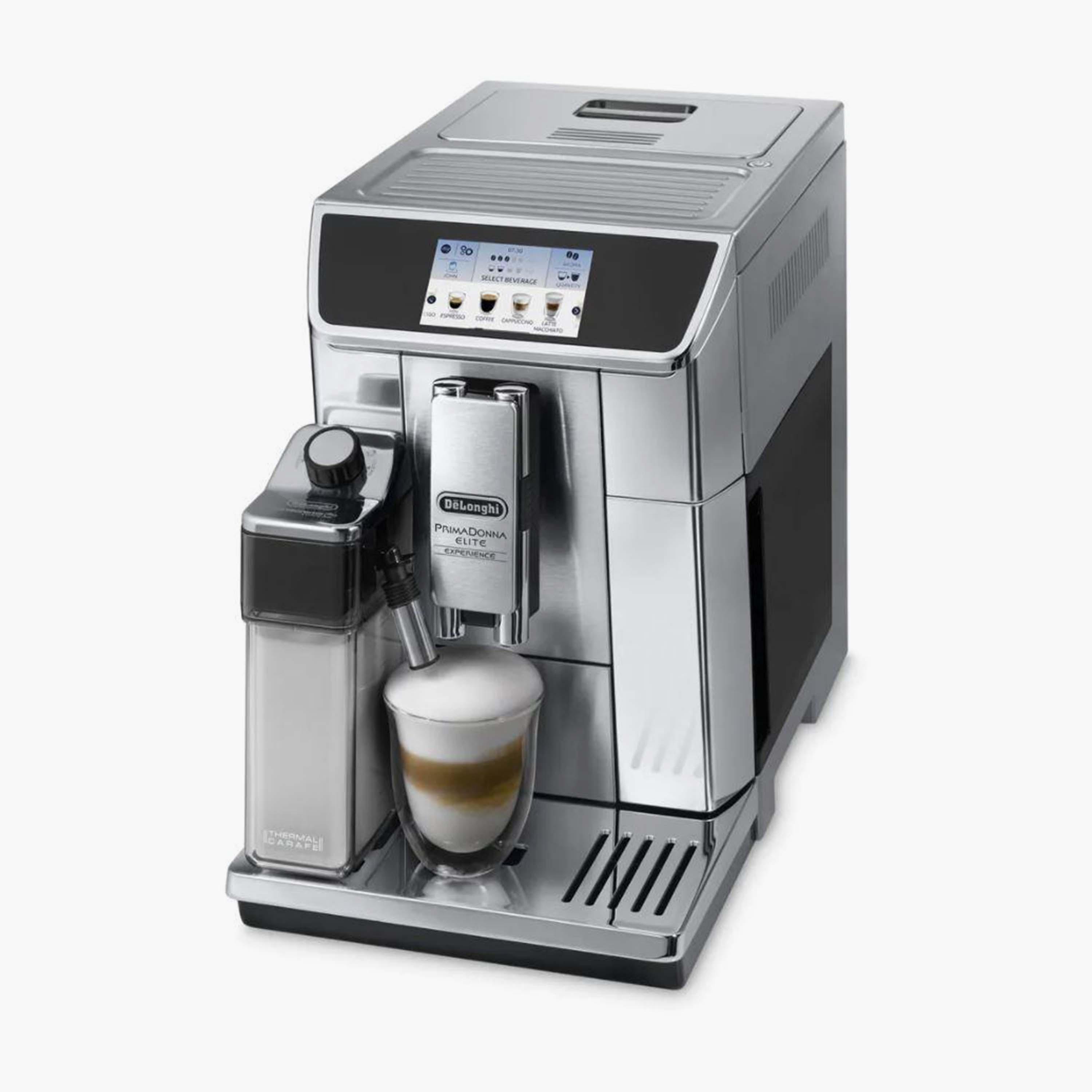ماكينة صنع القهوة من ديلونجي ذات ميتاليك بلون فضي وأسود | ECAM650.85MS-household-appliances-kitchenappliances-coffeemachines-image-2
