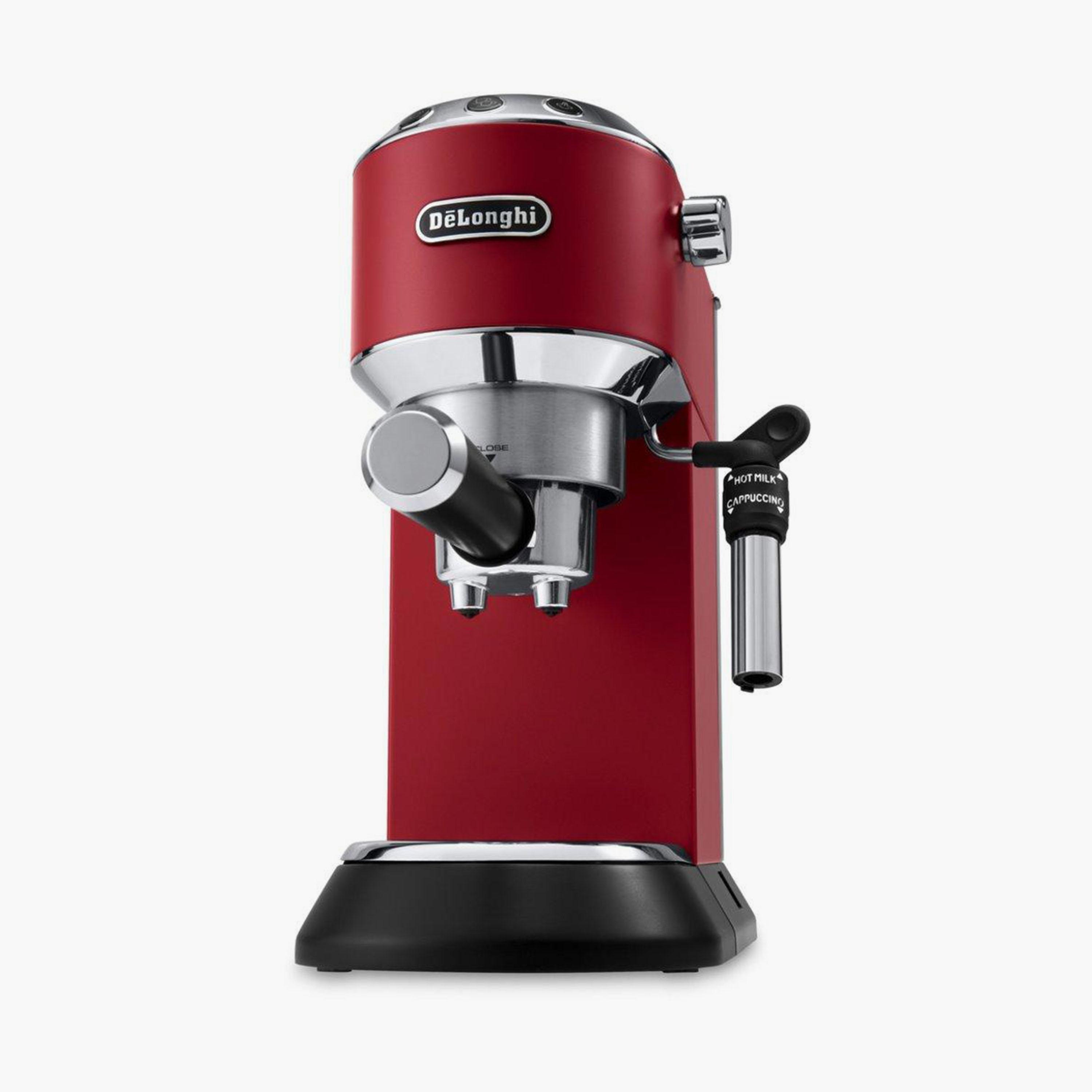 ماكينة قهوة من ديلونجي مع 1.1 لتر ذو 1350 واط ذات ديديكا اسبريسو باللون الأحمر | EC685R-household-appliances-kitchenappliances-coffeemachines-image-2