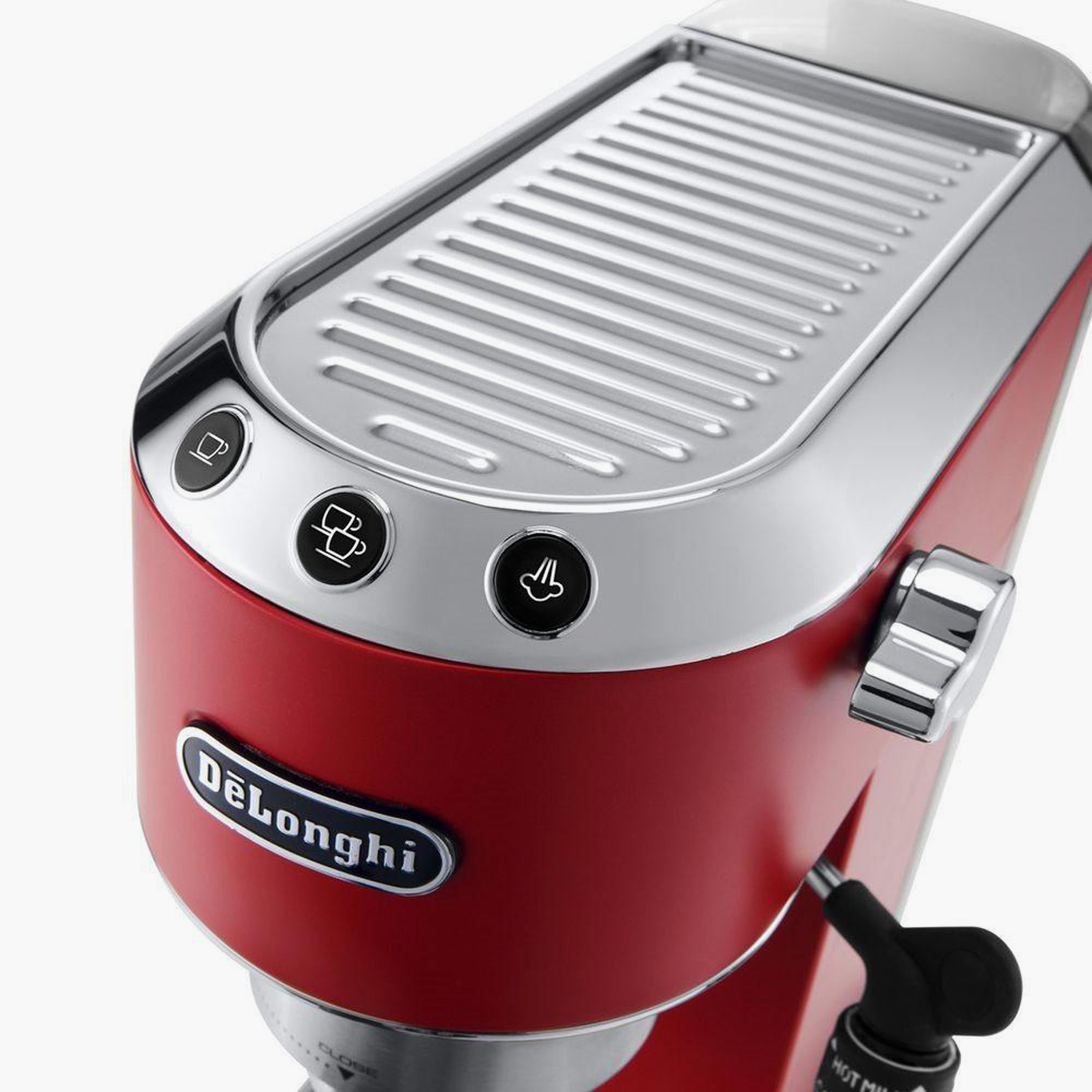 ماكينة قهوة من ديلونجي مع 1.1 لتر ذو 1350 واط ذات ديديكا اسبريسو باللون الأحمر | EC685R-household-appliances-kitchenappliances-coffeemachines-image-3