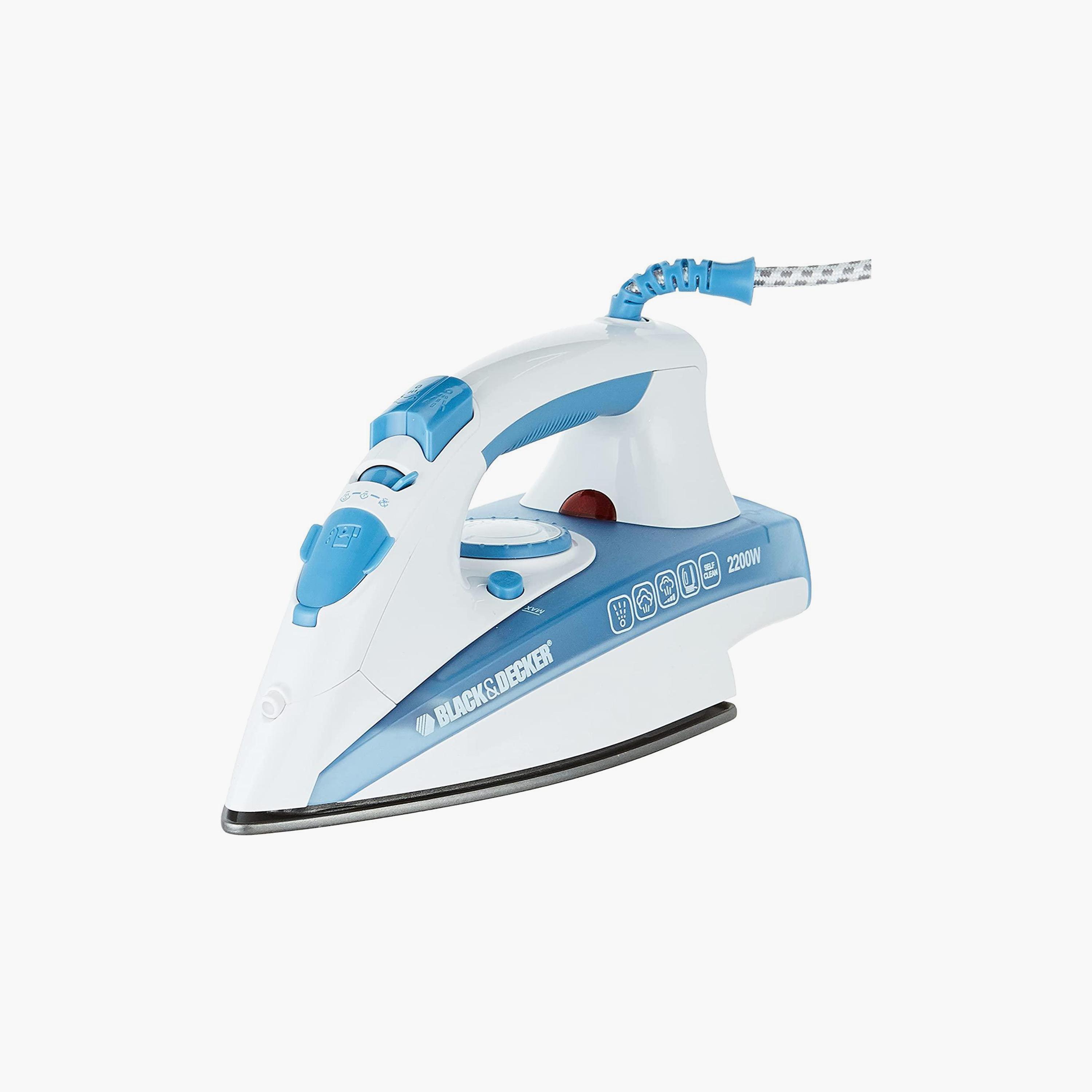 Shop BLACK DECKER Steam Iron 2200W Blue Model 2 Year Warranty