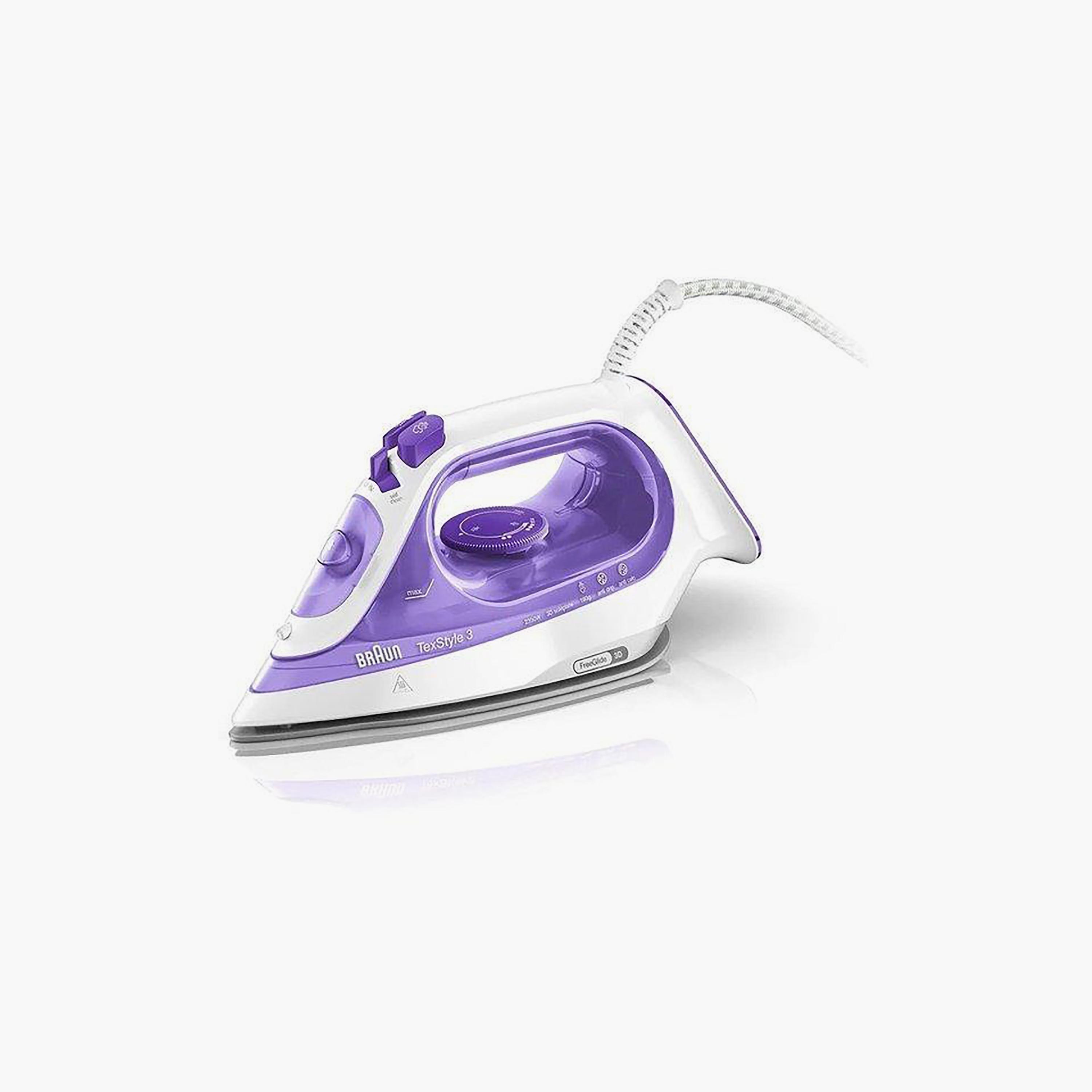 Braun Texstyle 3 Steam Iron VI Violet | SI 3042-household-appliances-homeappliances-ironandsteamers-image-1