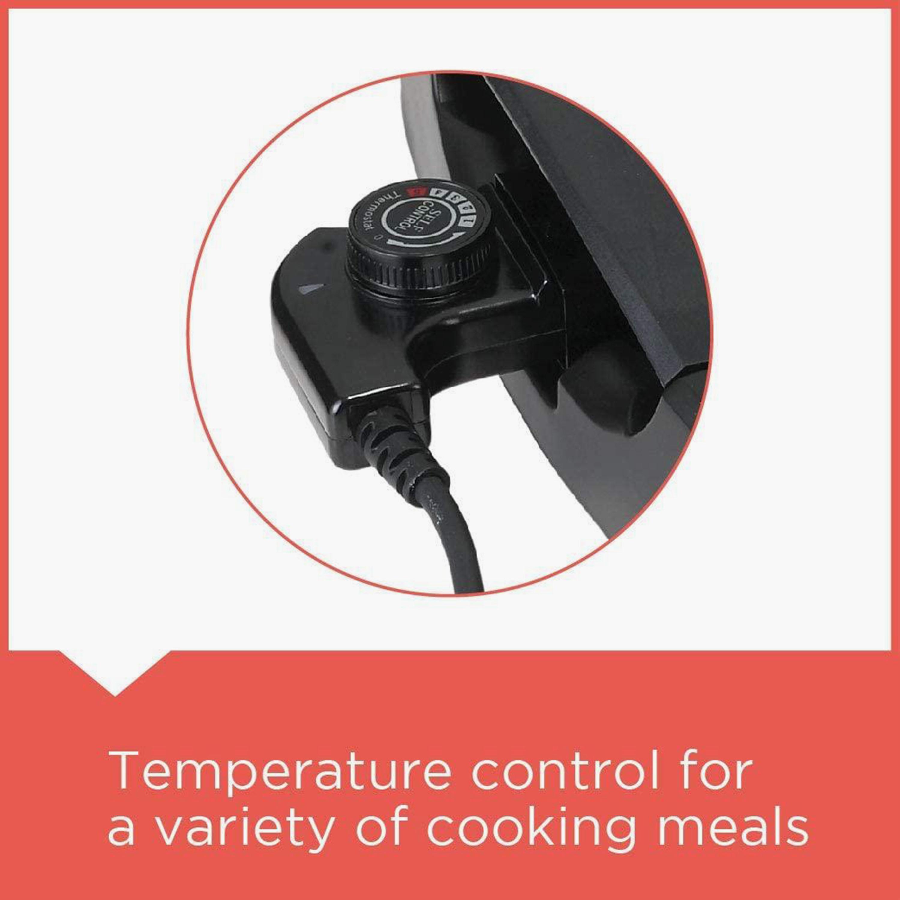 شواية مسطحة مفتوحة مع غطاء زجاجي ذات 2200 واط بلون أسود من بلاك اند ديكر | LGM70B5-household-appliances-kitchenappliances-otherkitchenappliances-image-4