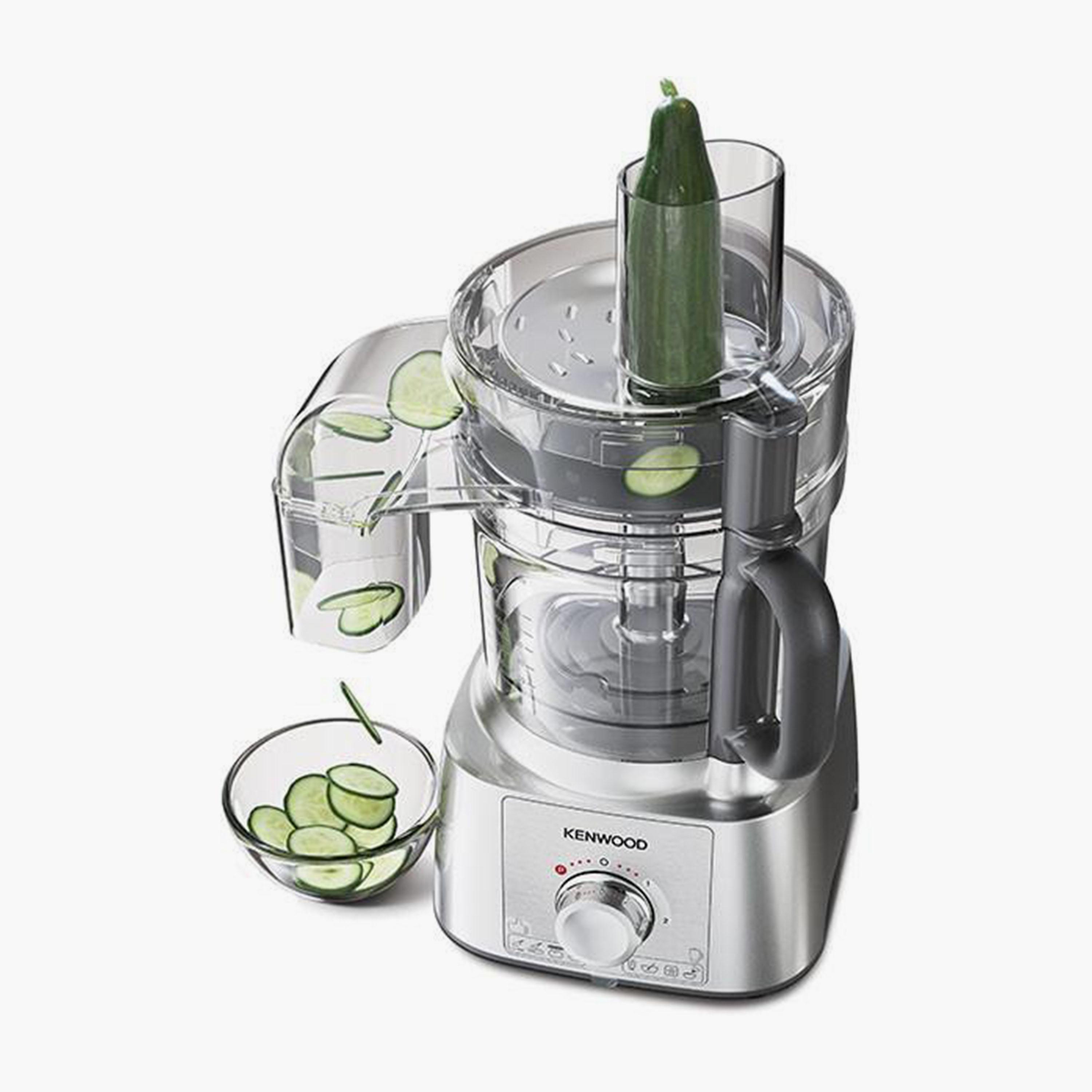 محضر طعام مع 3 لتر بلون فضي من كينوود | FDP65.880SI - N-household-appliances-kitchenappliances-foodprocessors-image-3