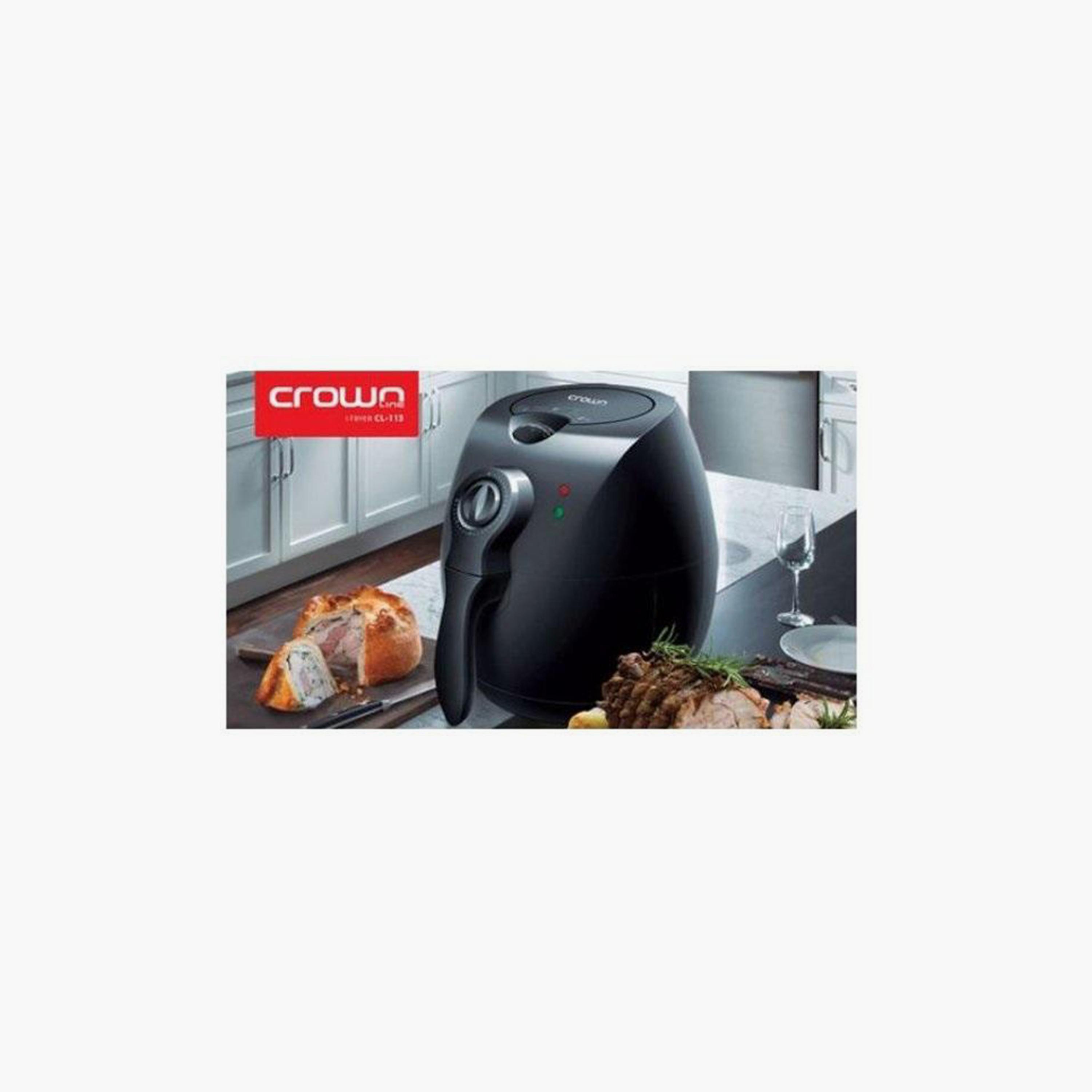 Crownline Air Fryer 2.2L Black | CL 113-household-appliances-kitchenappliances-foodprocessors-image-4