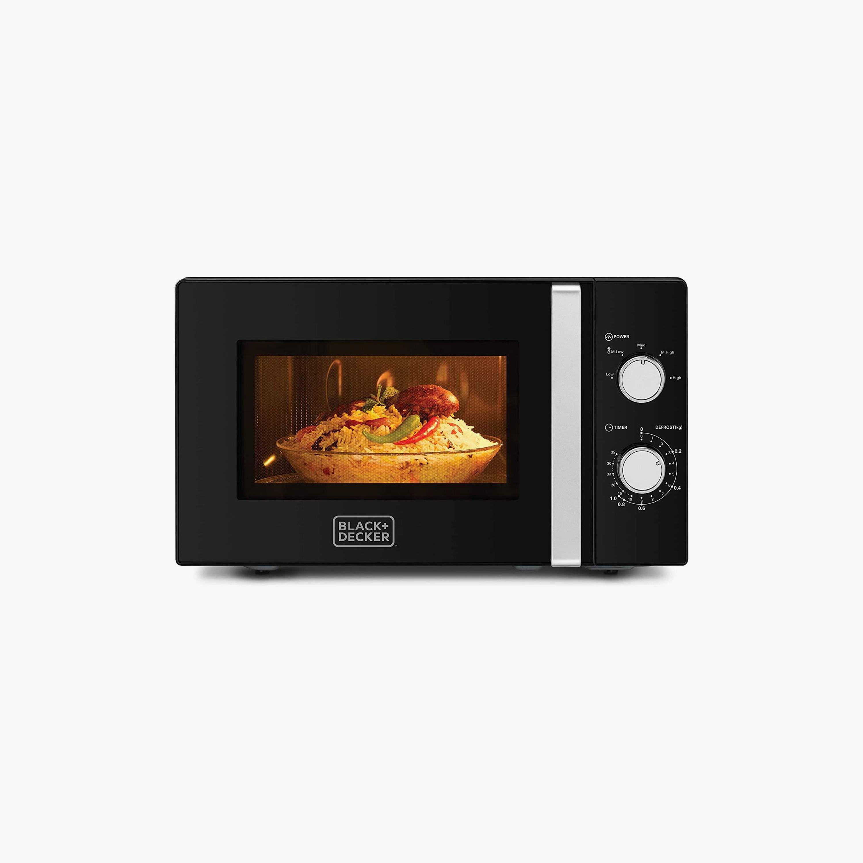 ميكروويف بلاك اند ديكر مع 20 لتر و700 واط بلون أسود | MZ2010P-B5-household-appliances-kitchenappliances-microwavesandovens-image-1