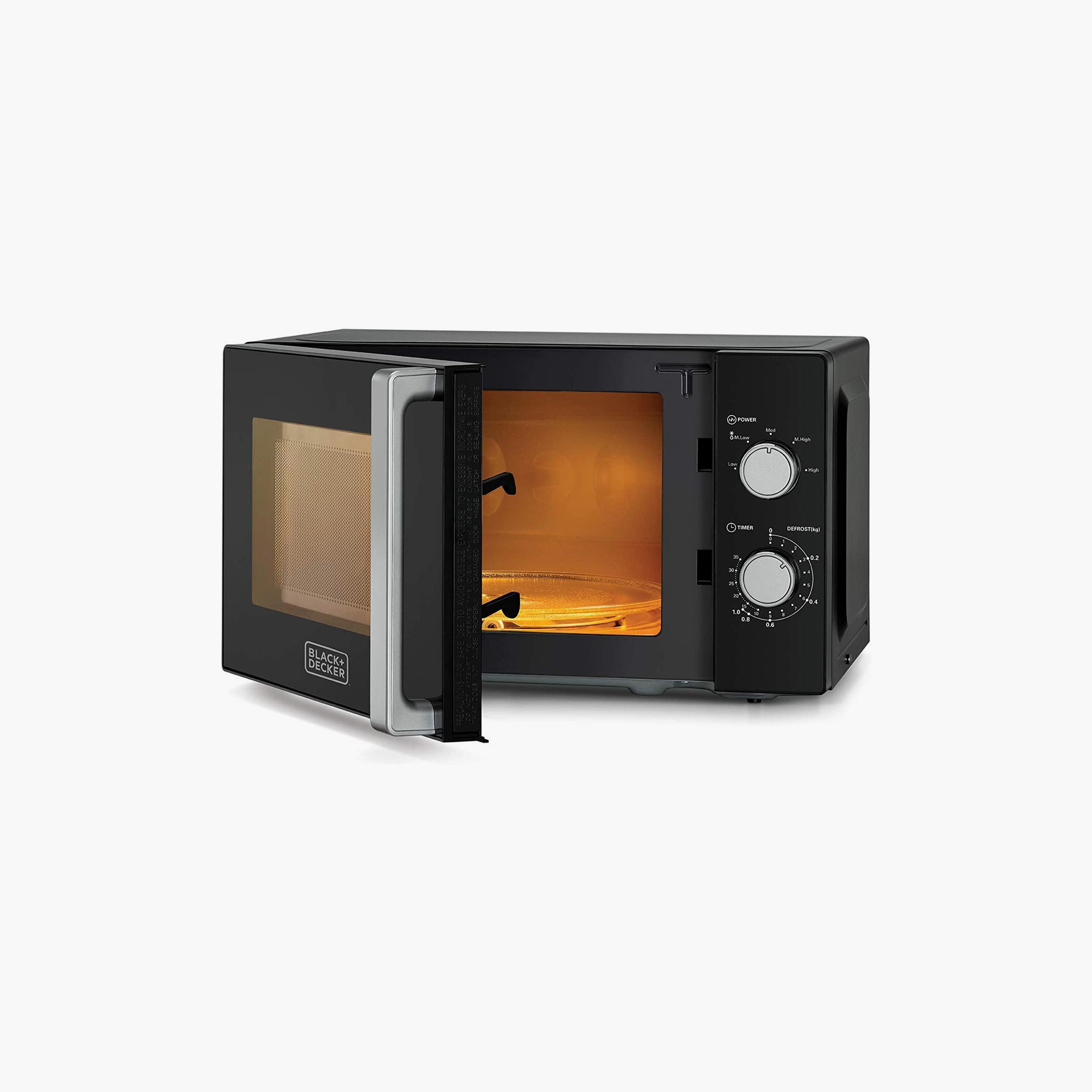 ميكروويف بلاك اند ديكر مع 20 لتر و700 واط بلون أسود | MZ2010P-B5-household-appliances-kitchenappliances-microwavesandovens-image-2