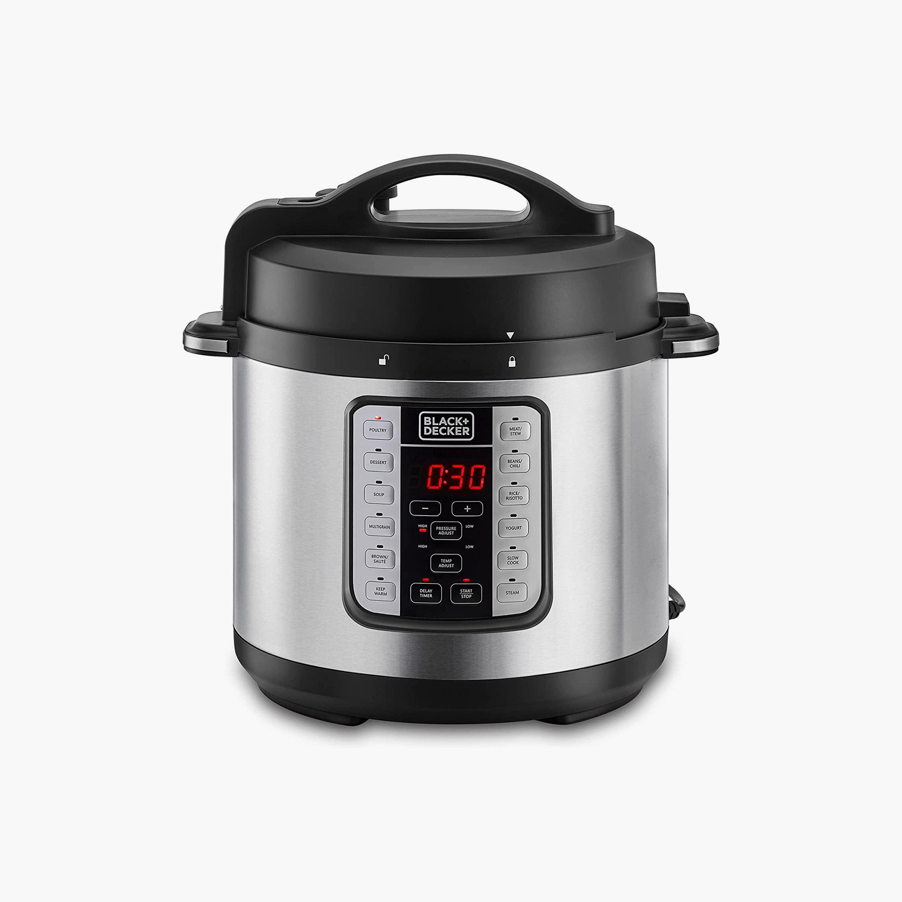 BLACK+DECKER 1000W 6L 7in1 Electric Pressure Cooker | PCP1000-B5-household-kitchen-cookware-cookwareandsets-image-1