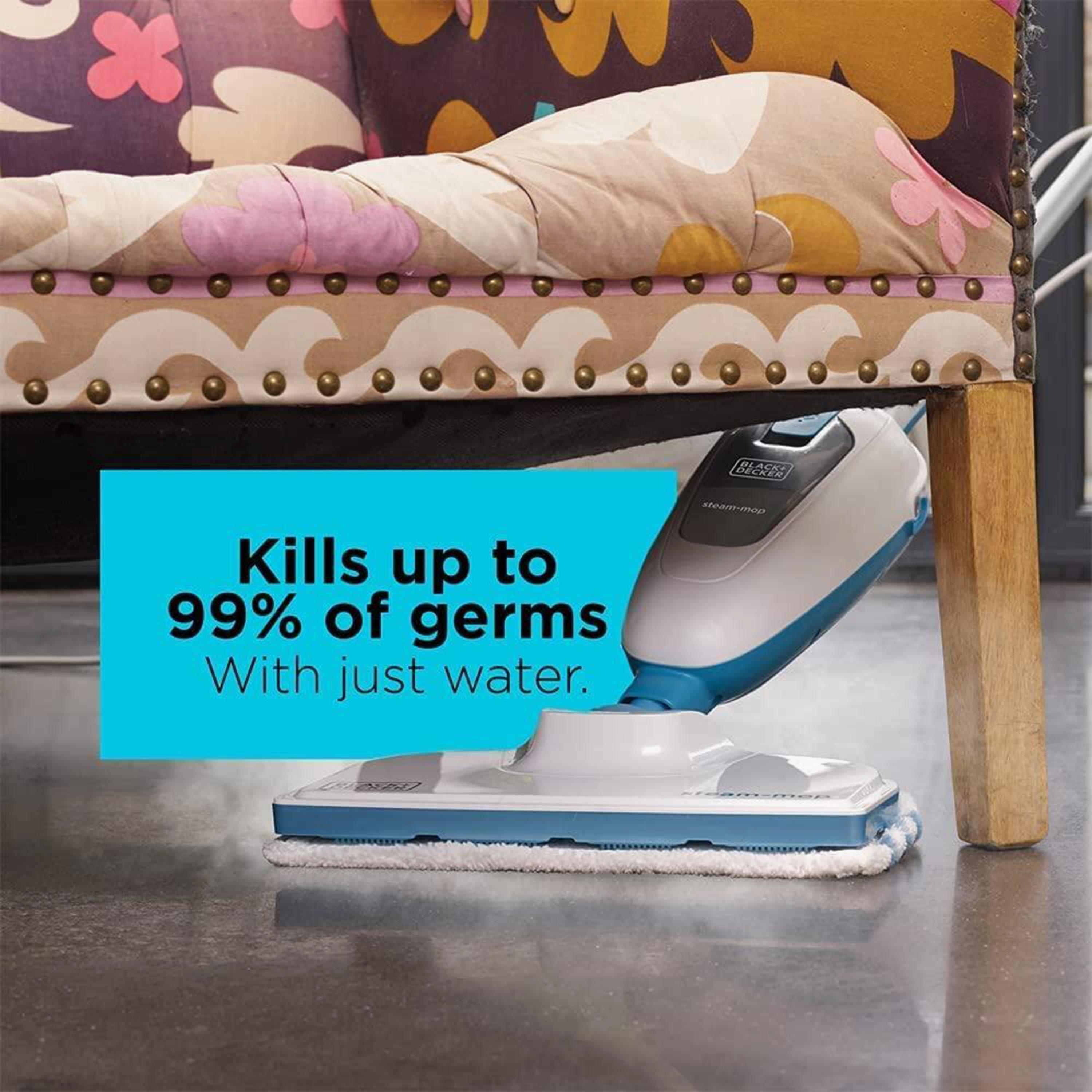 BLACK+DECKER 1300W Steam Mop White | FSM13E1-B5-household-appliances-homeappliances-vacuumcleaners-image-3