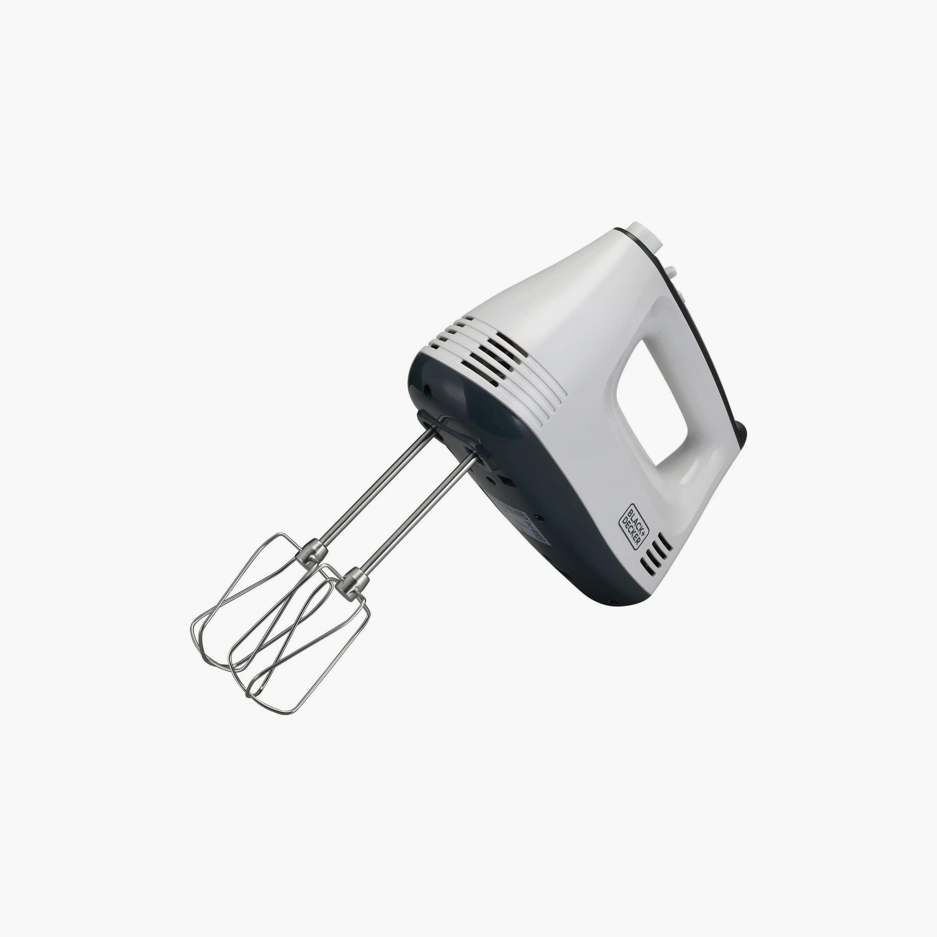 خلاط يدوي من بلاك اند ديكر بقوة 300 واط باللون الأبيض بضمان لمدة عامين | M350-B5-household-appliances-kitchenappliances-blendersmixersandgrinders-image-1
