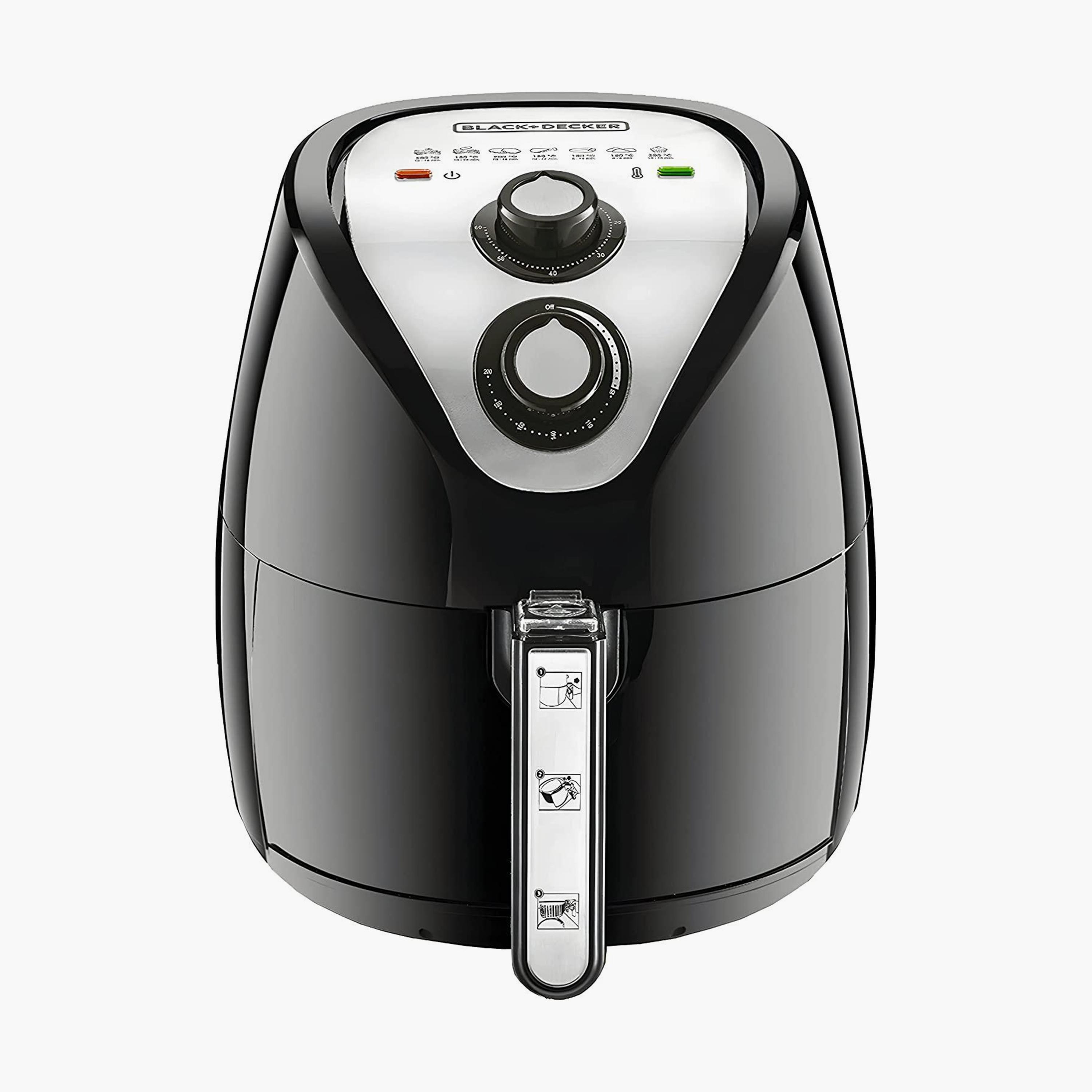 مقلاة هوائية بقوة 1500 واط وسعة 2.5 لتر من بلاك اند ديكر | AF200-B5-household-appliances-kitchenappliances-foodprocessors-image-1