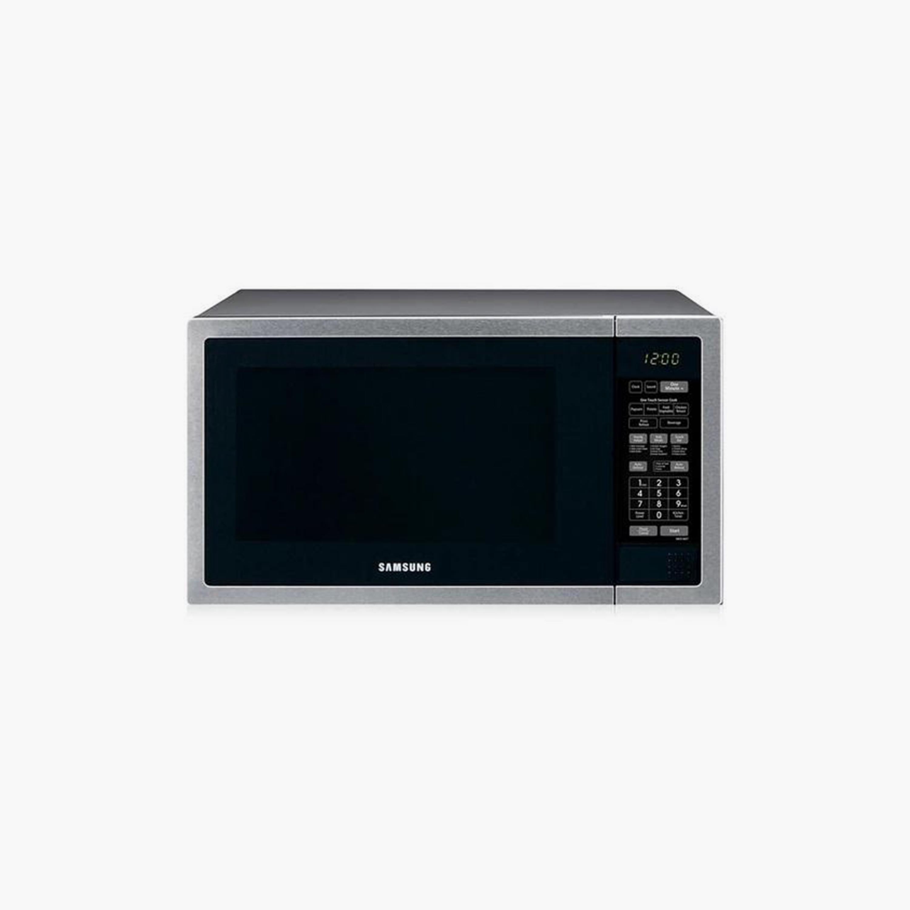 فرن ميكروويف مع 55 لتر بلون فضي وأسود (ستانلس ستيل) من سامسونج | ME6194ST-household-appliances-kitchenappliances-microwavesandovens-image-1
