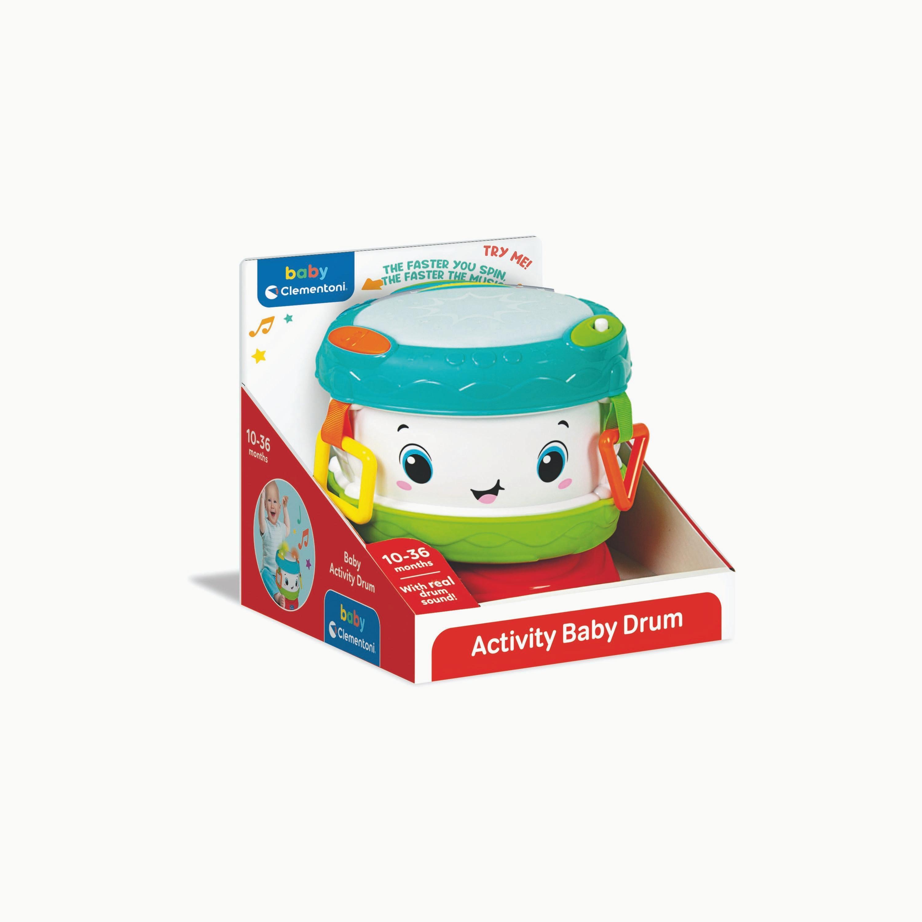 Clementoni Baby Activity Drum (Battery Operated)-toys-educational-musicaltoys-image-2