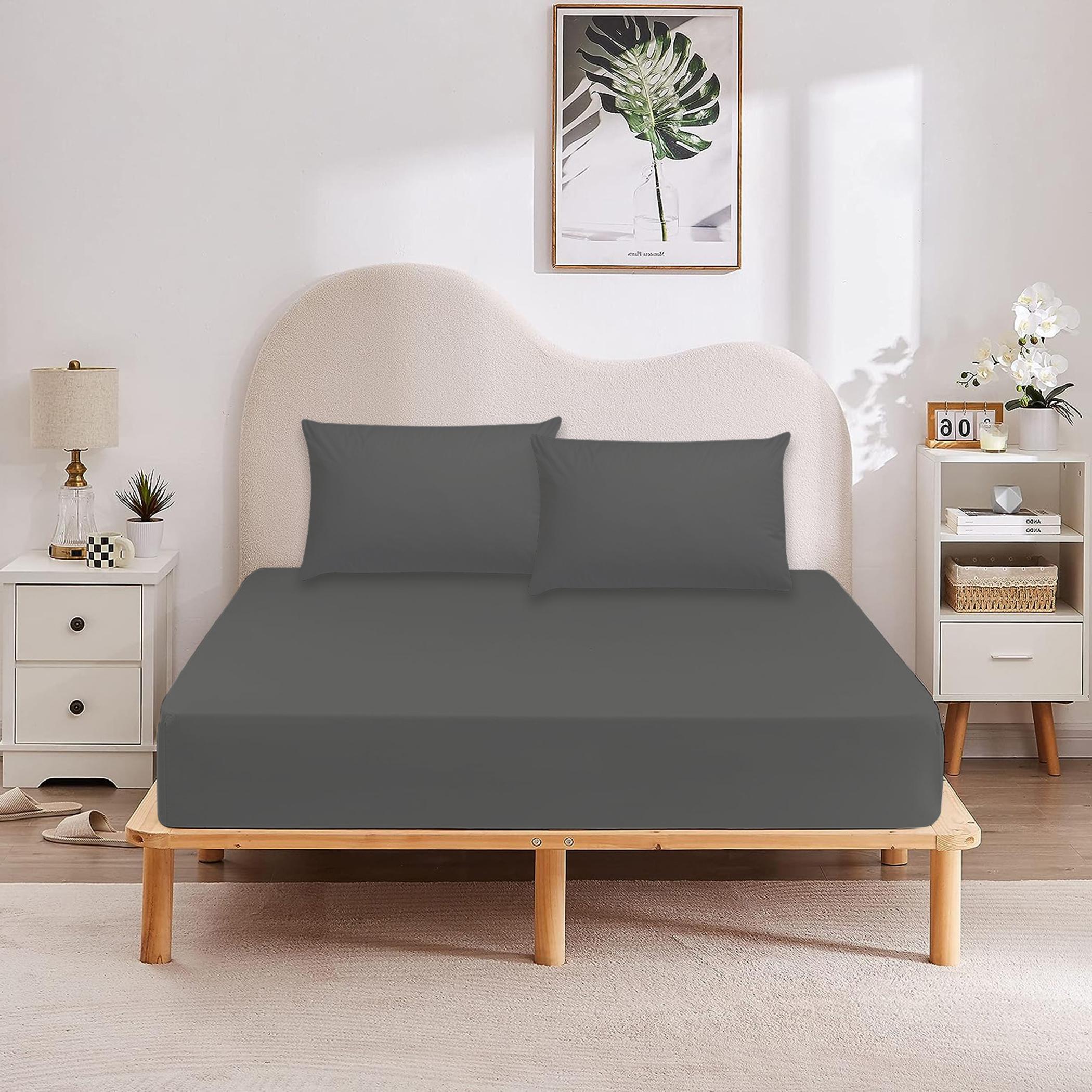 Ultima 3-Piece King Super Soft Fitted Sheet Set - 180x200+30 cm-hbxhomeware-bedding-fittedsheets-image-1