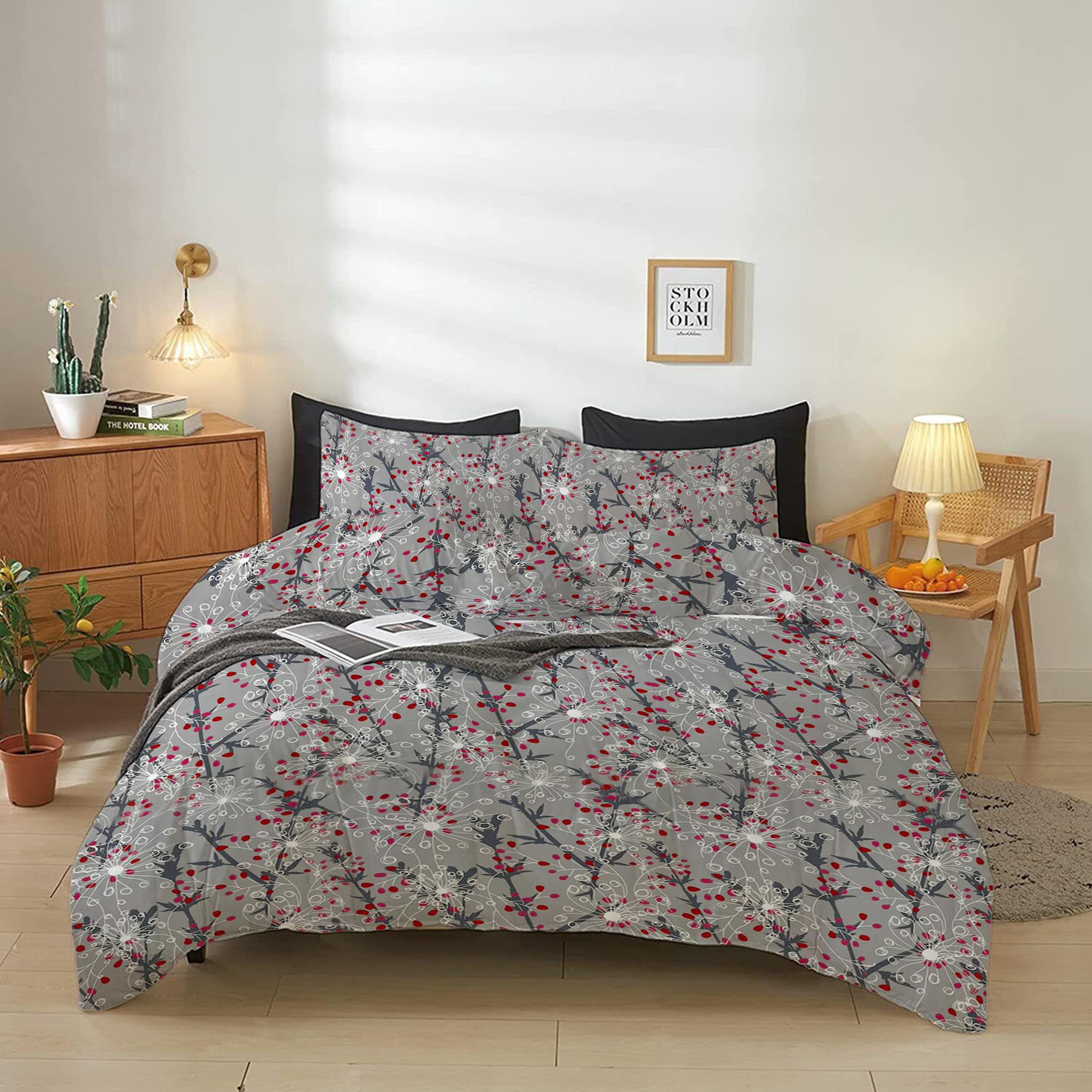 طقم غطاء لحاف كينج بطبعات 4 قطع من آلتيما  - 220x240 سم-hbxdecorandfurnishings-bedding-duvetsandpillows-image-1