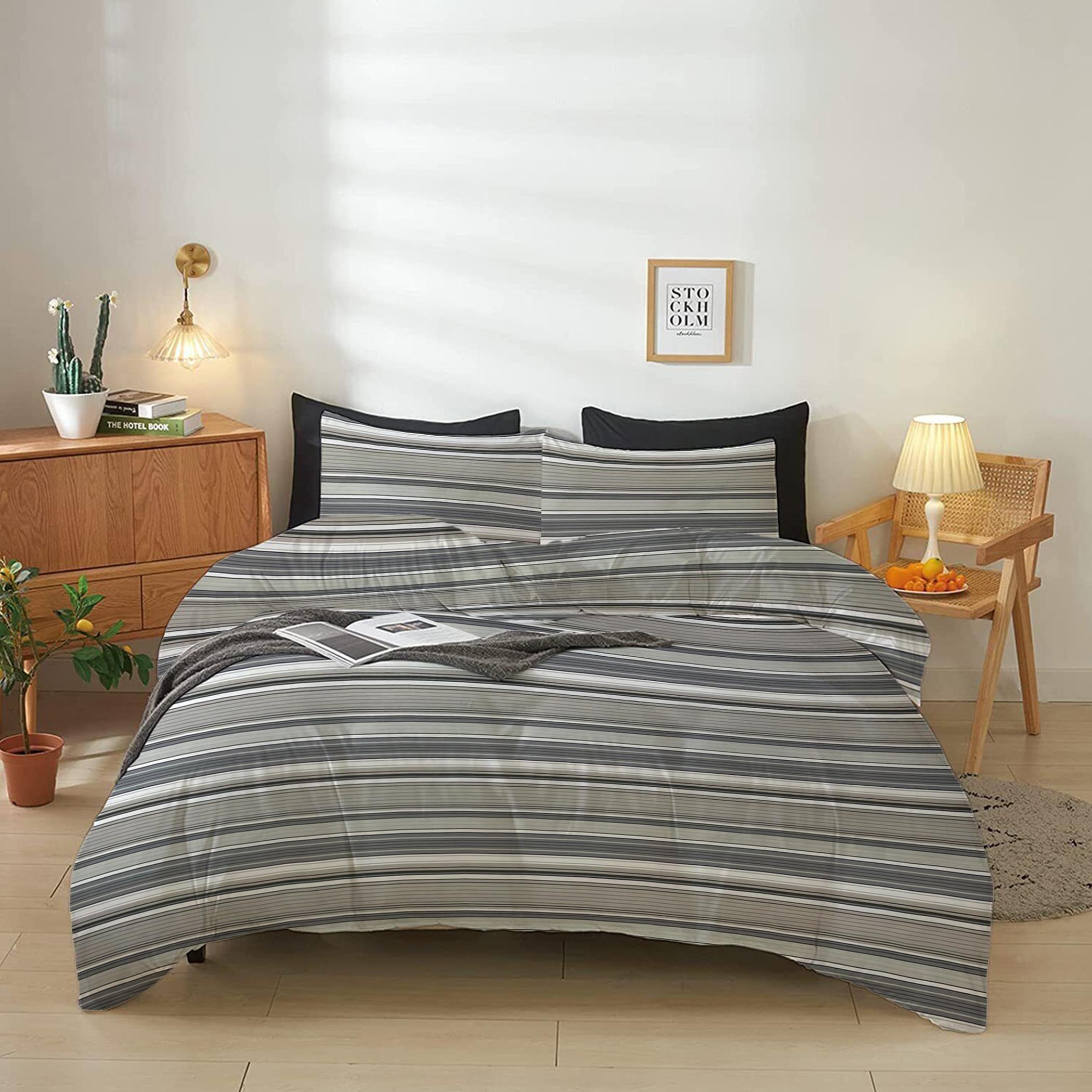طقم غطاء لحاف كينج 4 قطع بطبعات من آلتيما  - 220x240 سم-hbxdecorandfurnishings-bedding-duvetsandpillows-image-1