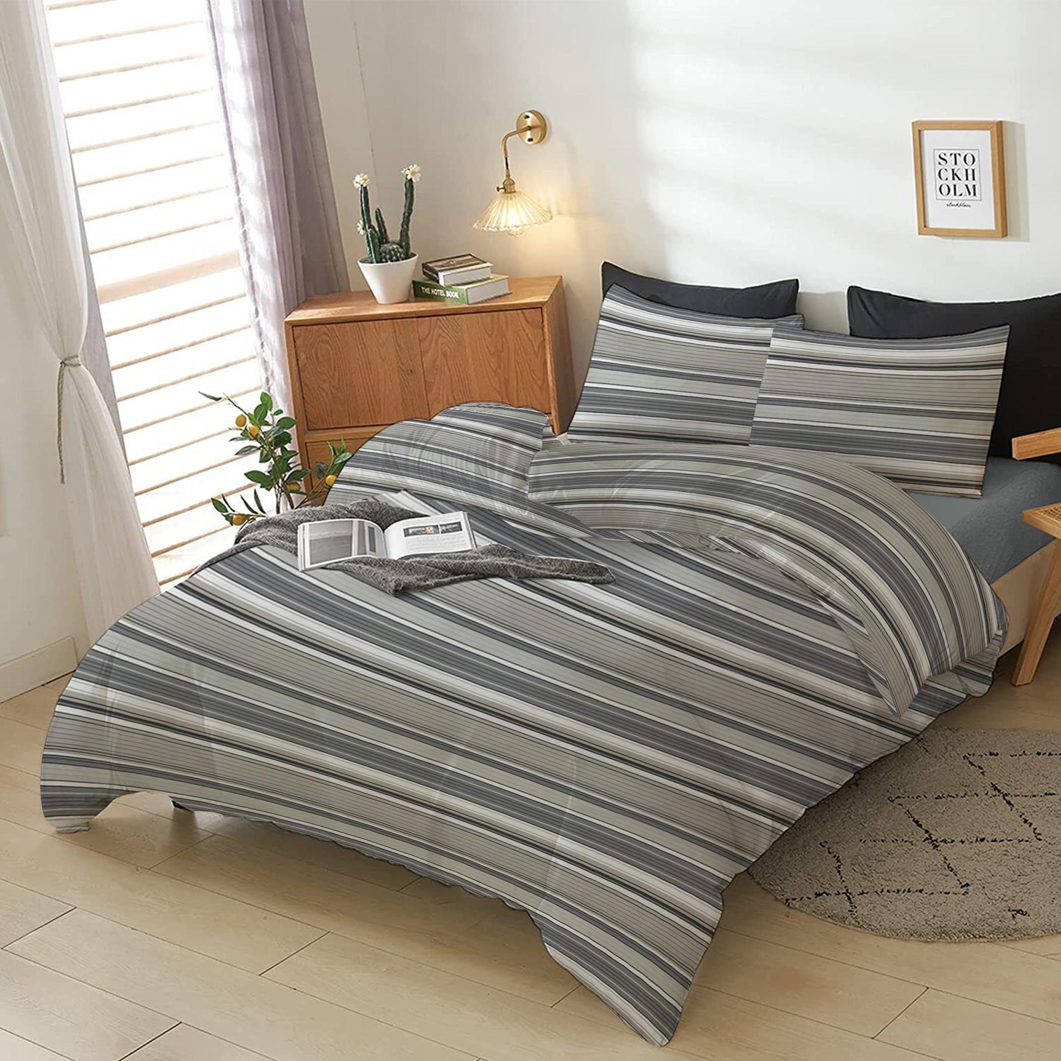 طقم غطاء لحاف كينج 4 قطع بطبعات من آلتيما  - 220x240 سم-hbxdecorandfurnishings-bedding-duvetsandpillows-image-3