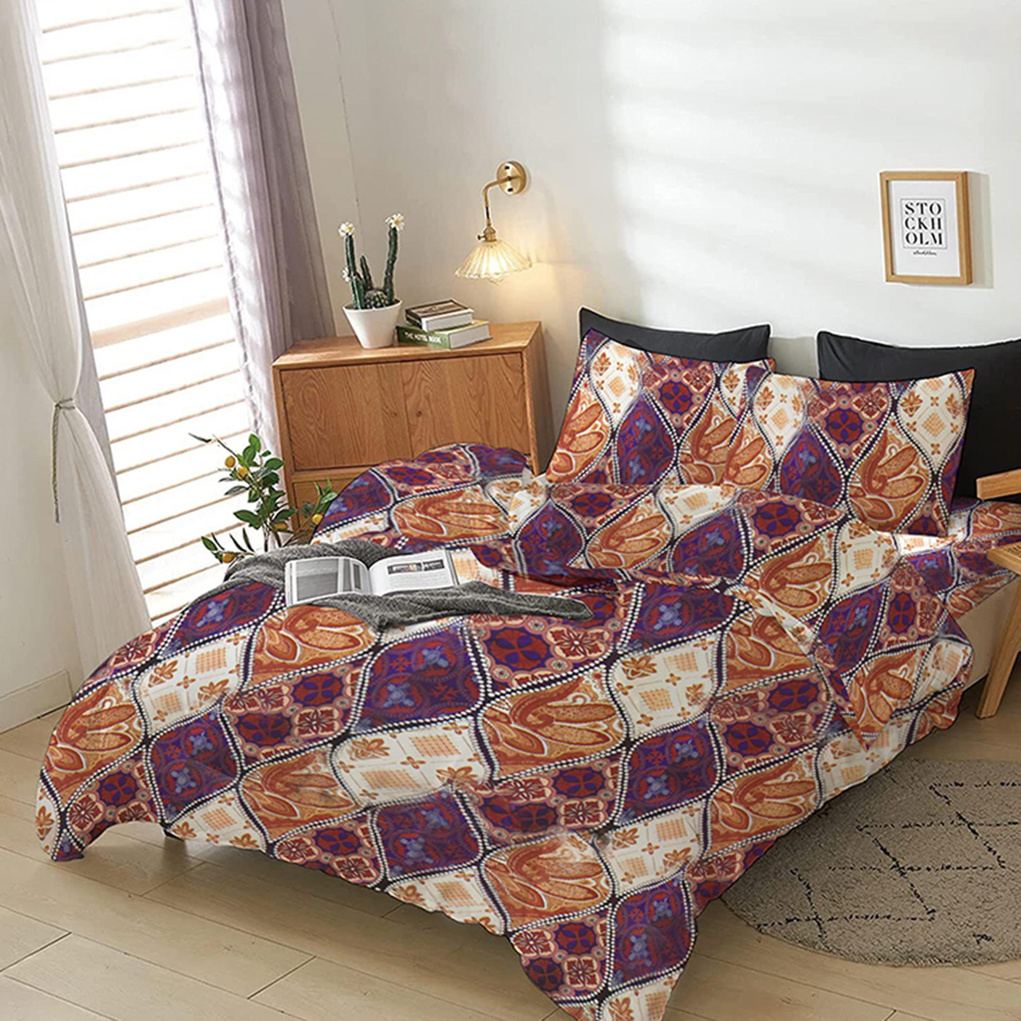 Ultima 4-Piece King Printed Duvet Cover Set - 220x240 cm-hbxdecorandfurnishings-bedding-duvetsandpillows-image-2