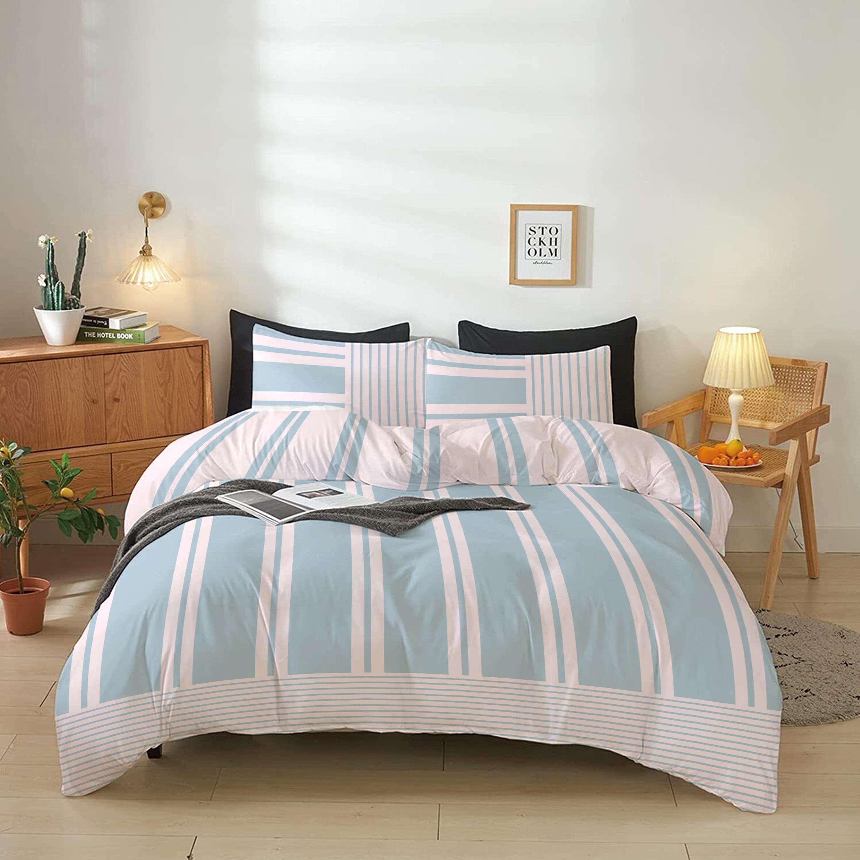 طقم غطاء لحاف كينج 4 قطع بطبعات من آلتيما  - 220x240 سم-hbxdecorandfurnishings-bedding-duvetsandpillows-image-1