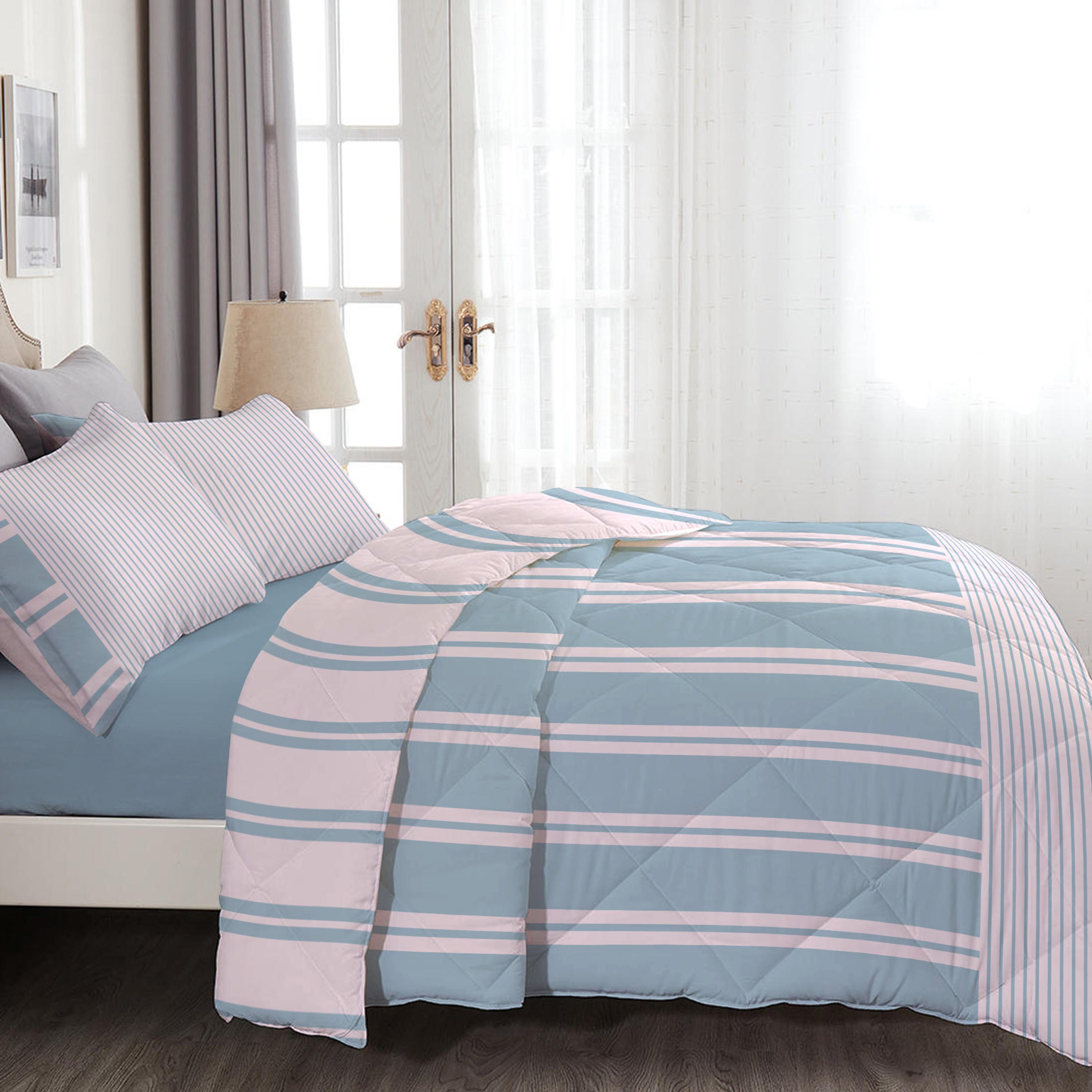 طقم غطاء لحاف كينج 4 قطع بطبعات من آلتيما  - 220x240 سم-hbxdecorandfurnishings-bedding-duvetsandpillows-image-2