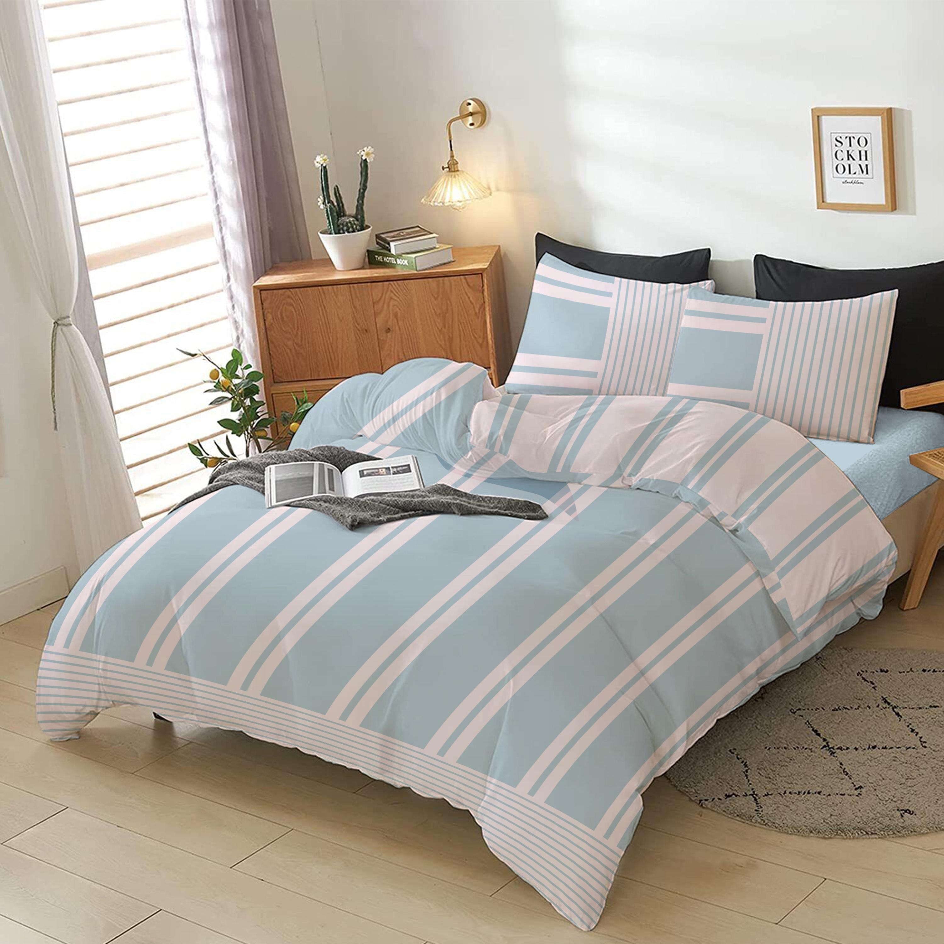 طقم غطاء لحاف كينج 4 قطع بطبعات من آلتيما  - 220x240 سم-hbxdecorandfurnishings-bedding-duvetsandpillows-image-3