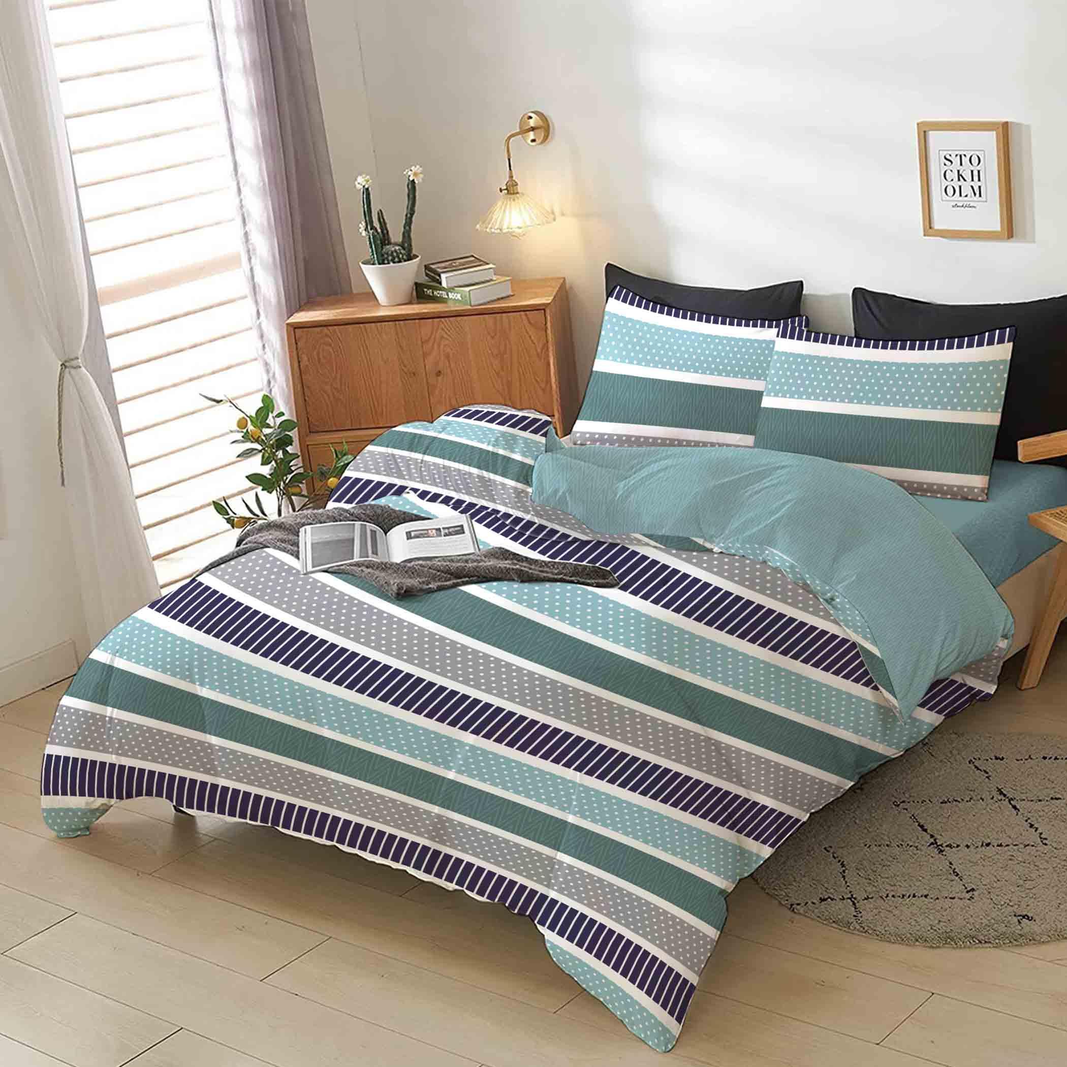Ultima 4-Piece King Printed Duvet Cover Set - 220x240 cm-hbxdecorandfurnishings-bedding-duvetsandpillows-image-1