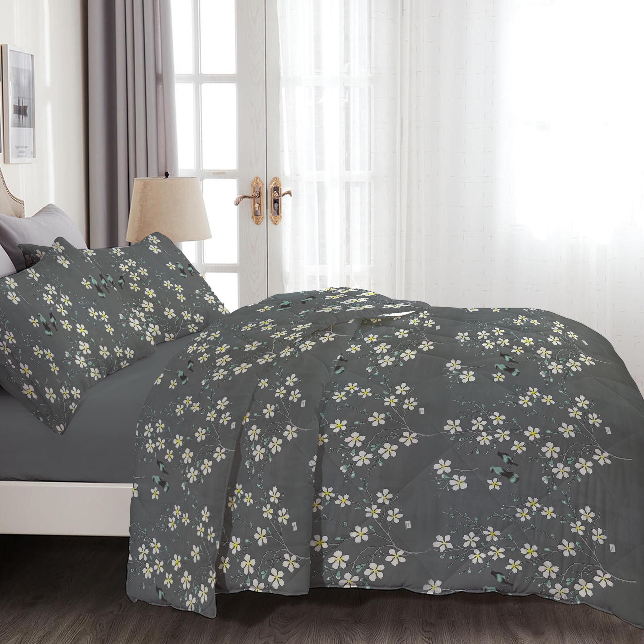 طقم غطاء لحاف سوبر كينج بطبعات 4 قطع من آلتيما  - 240x260 سم-hbxdecorandfurnishings-bedding-duvetsandpillows-image-2